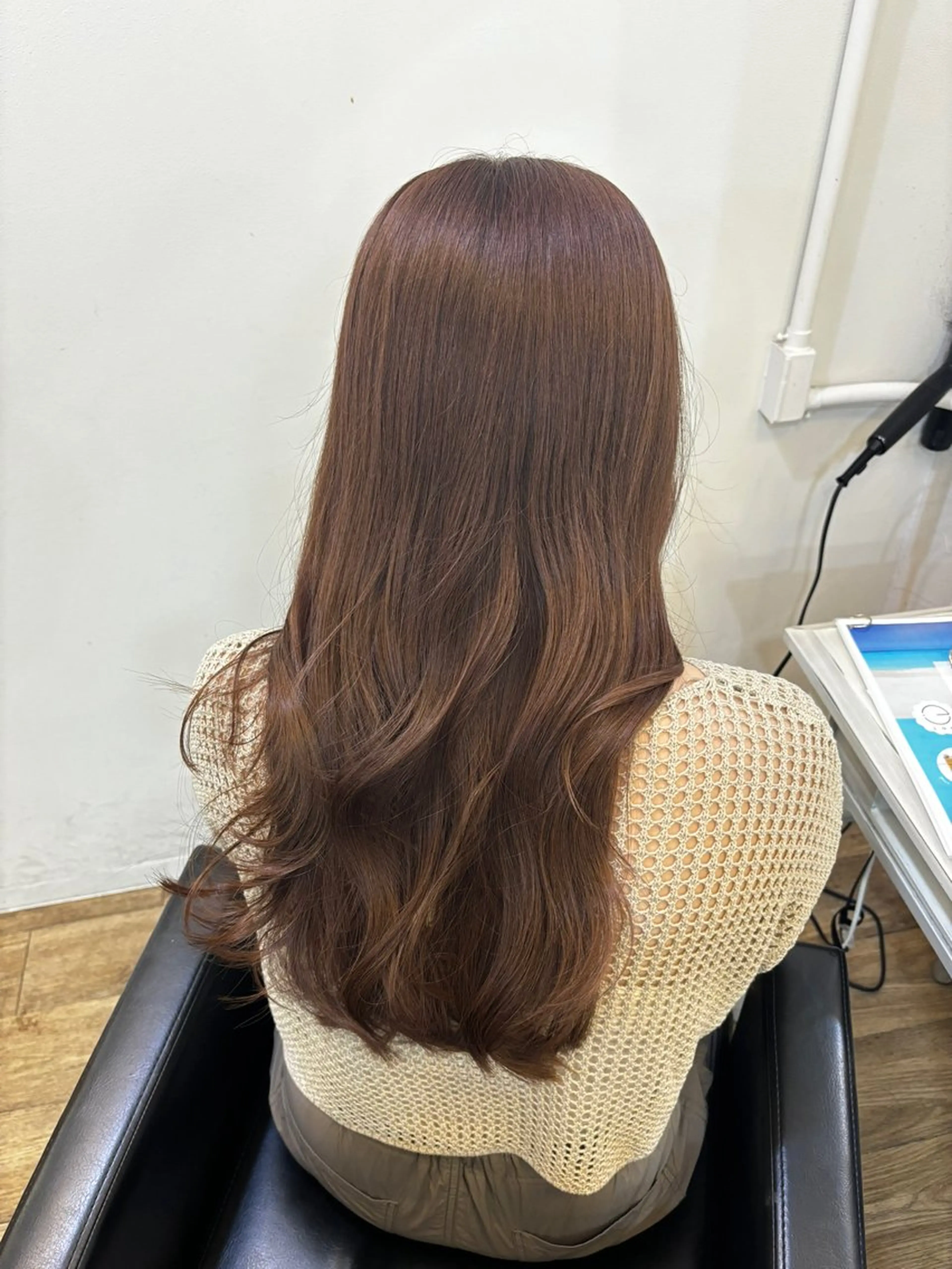 セミロング ヘアカラー トリートメント シオン/艶髪/ グレージュカラーのヘアスタイル