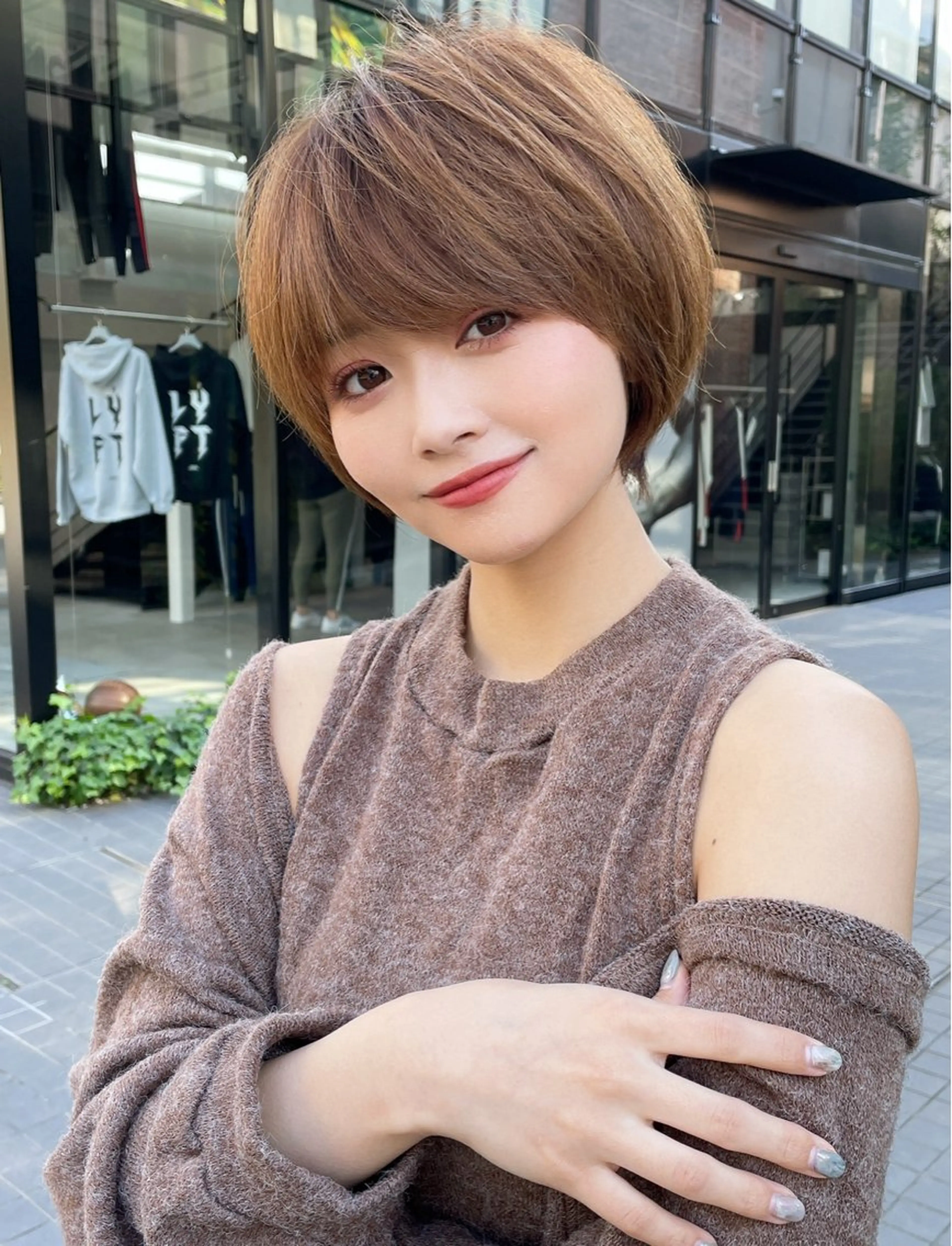 ショート カラー カット ヘアカラー トリートメント 韓国ヘア/髪質改善 /Harunaのヘアスタイル