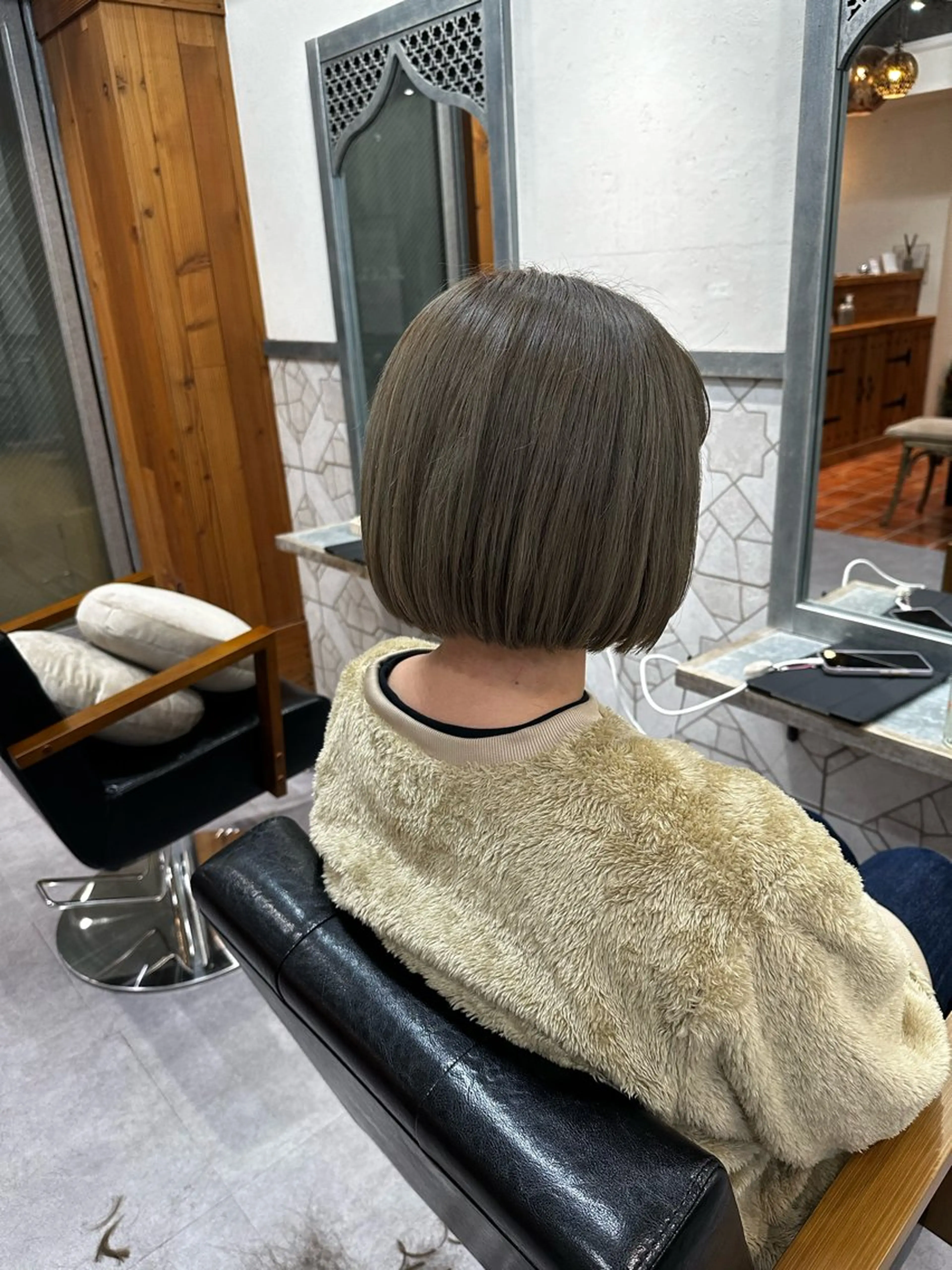 ミディアム カット ヘアカラー トリートメント JOS所属・上野髪質改善サロン ✂︎touiのヘアスタイル