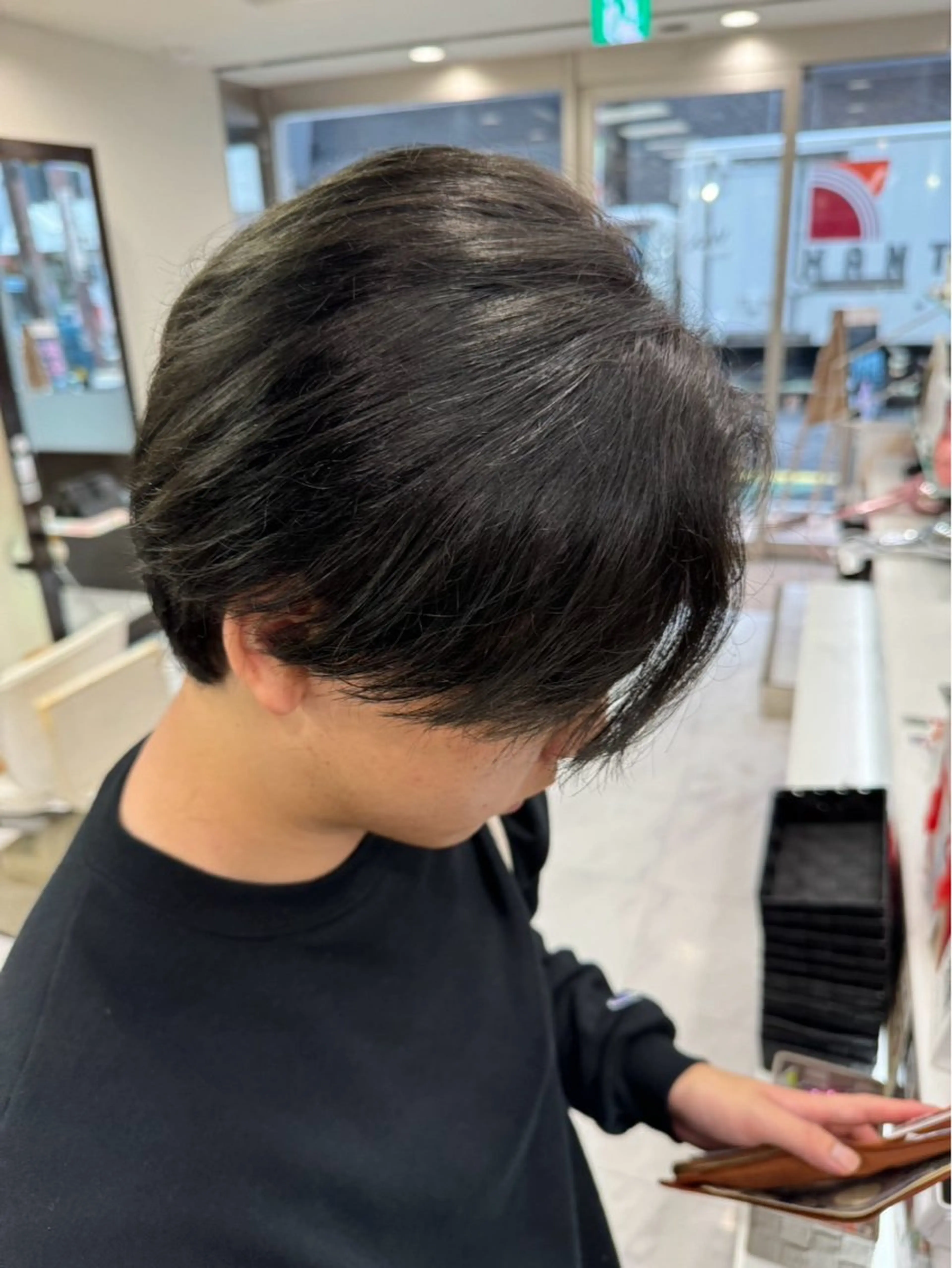 ショート ☘️上村 歩夢☘️ メンズカットモデルのヘアスタイル
