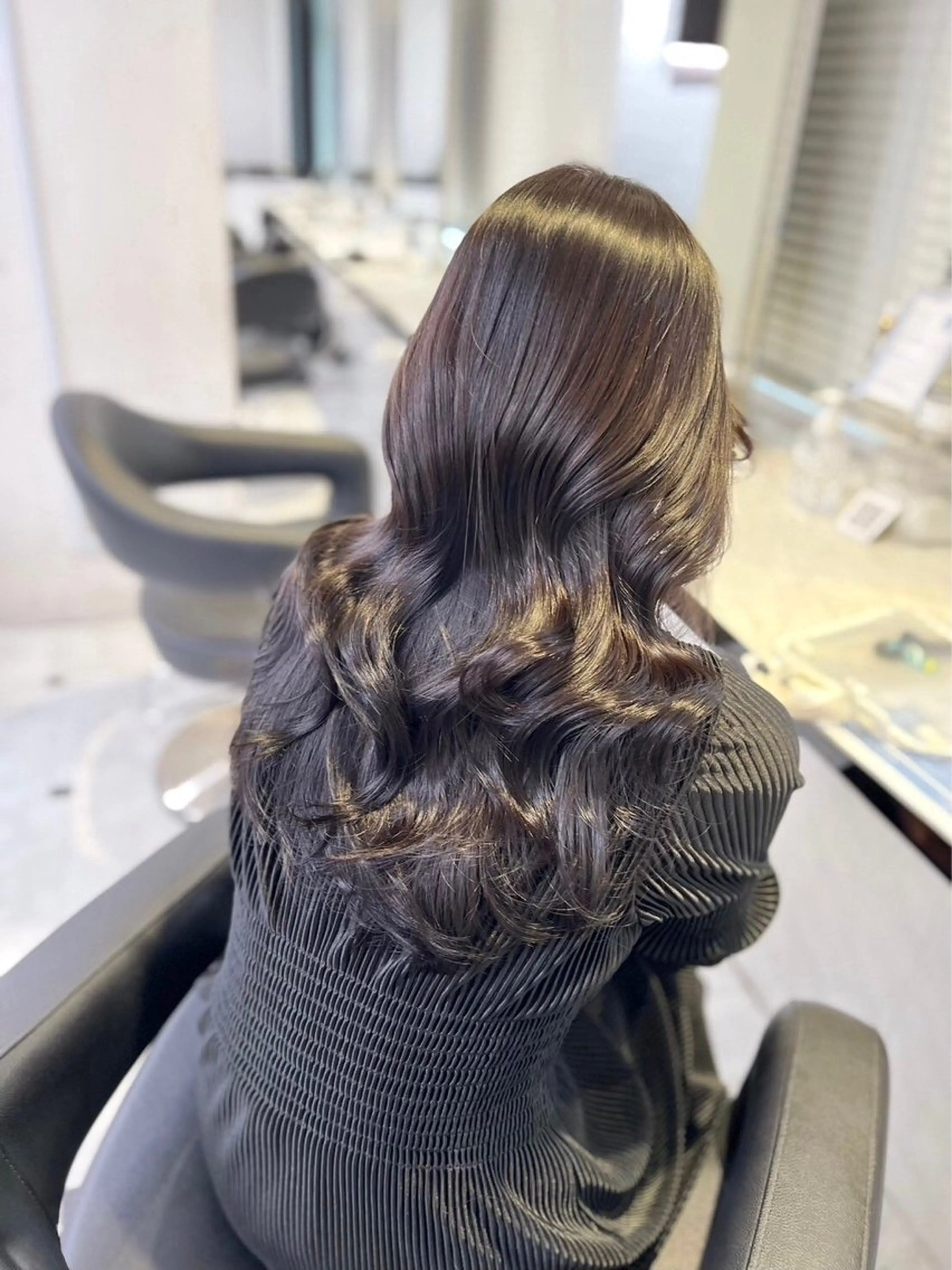 セミロング カラー ヘアカラー トリートメント 💍韓国風カラー💍 横浜💍MIU💍のヘアスタイル