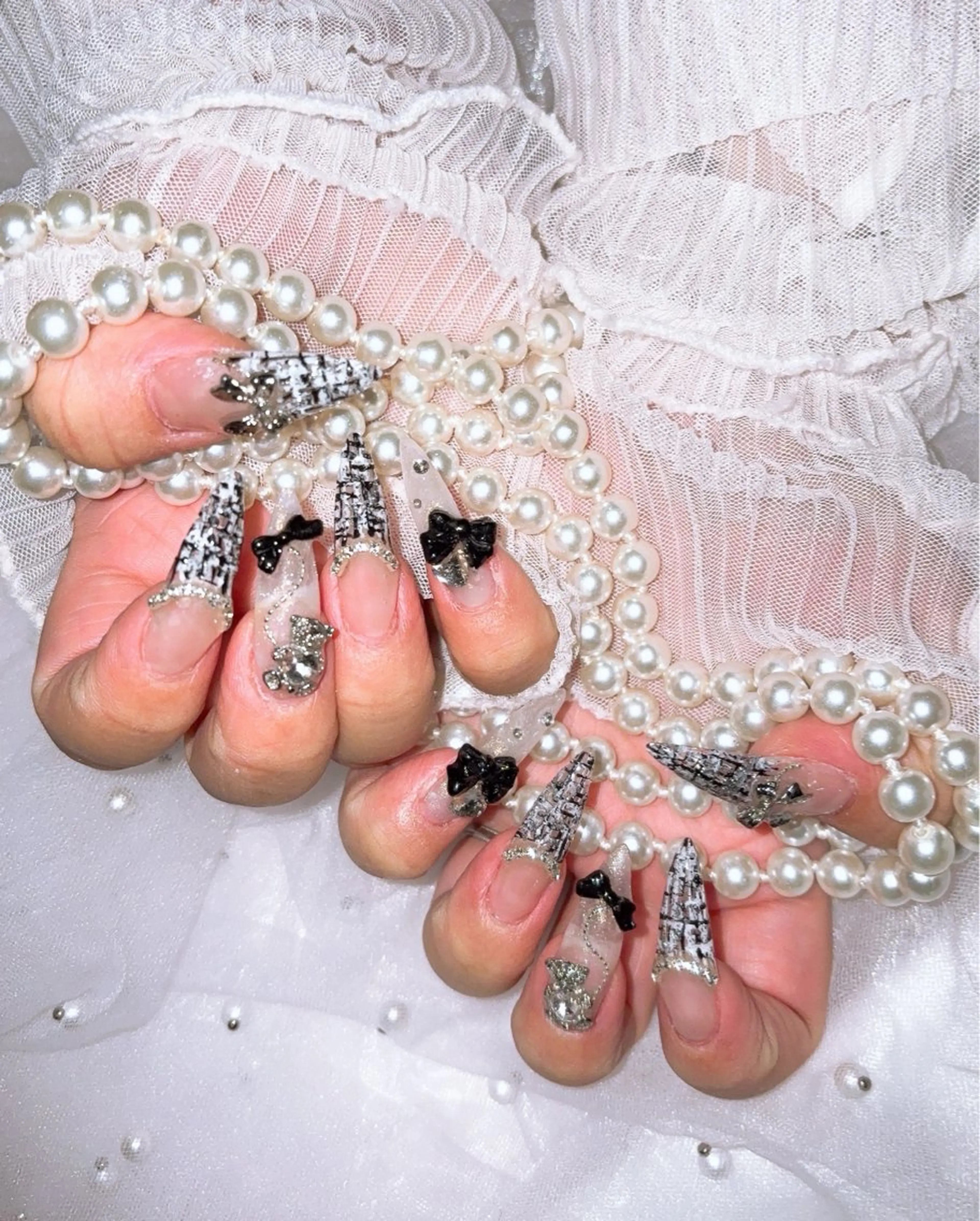 ネイル ツイードネイル ハンドネイル Nail Salon macherieのネイルデザイン