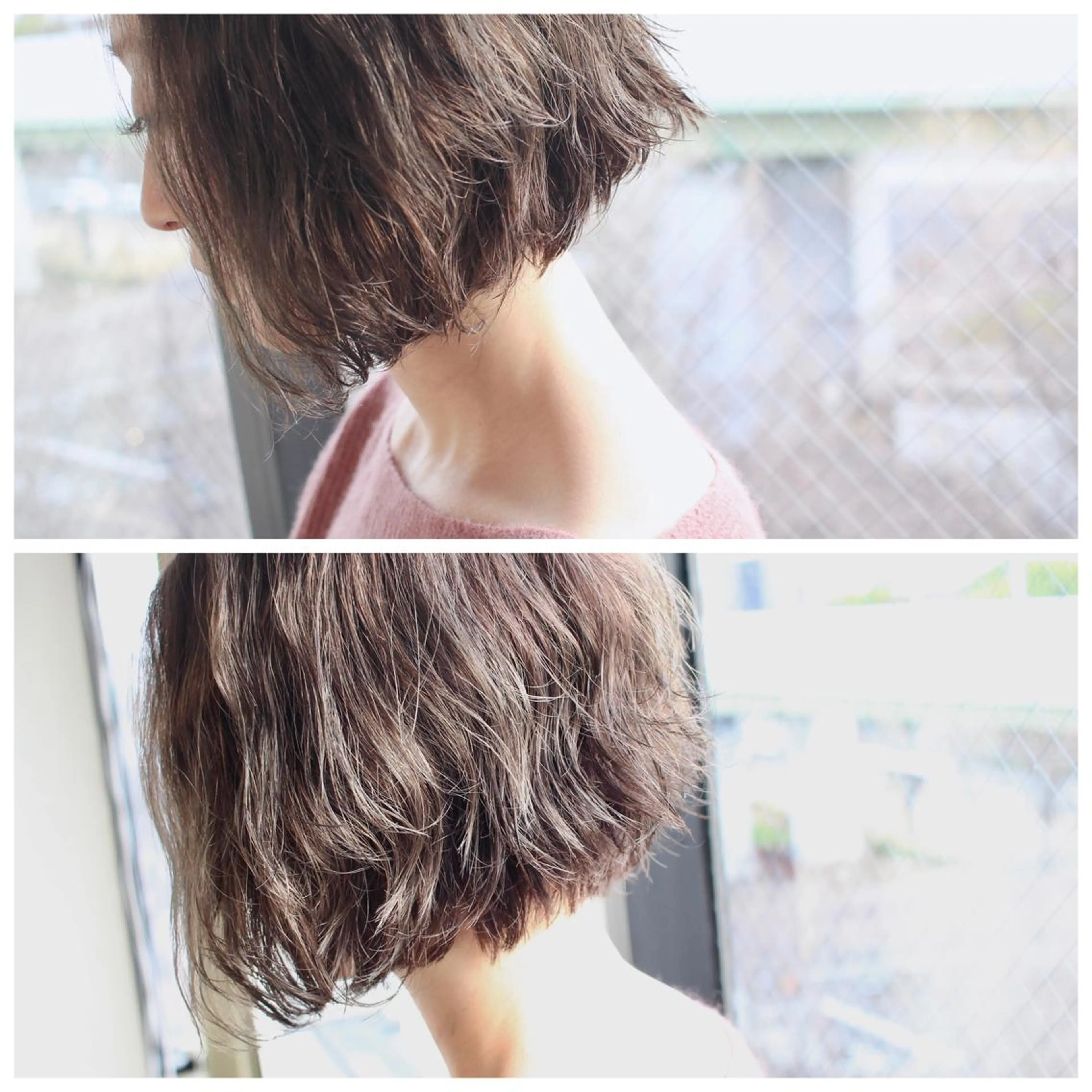 ショート カラー パーマ 透明感カラー グレージュ イルミナカラー オレンジ BOB🌟ハイトーン /ブリーチ/TAKUのヘアスタイル