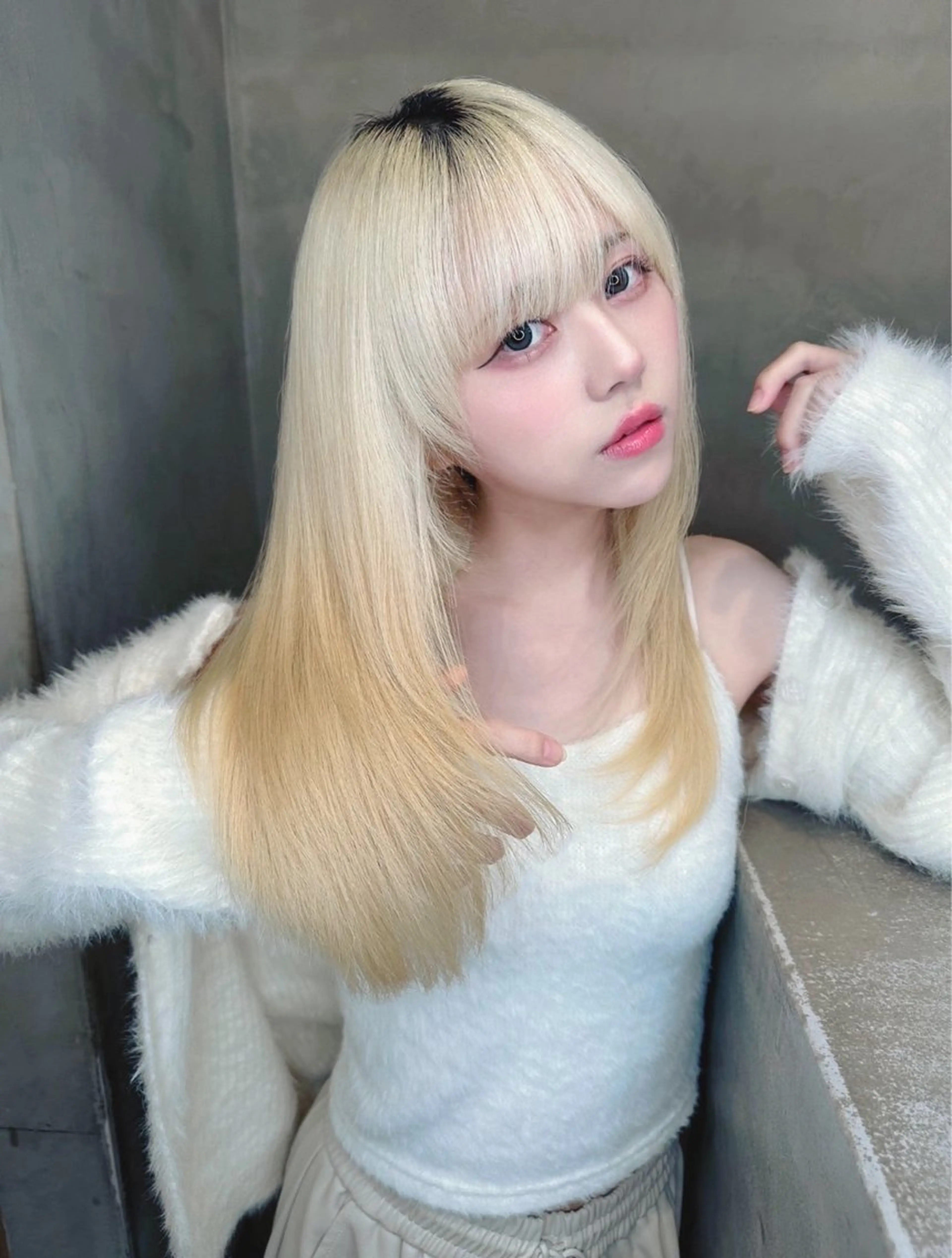 ロング ヘアカラー 藤村 将士のヘアスタイル