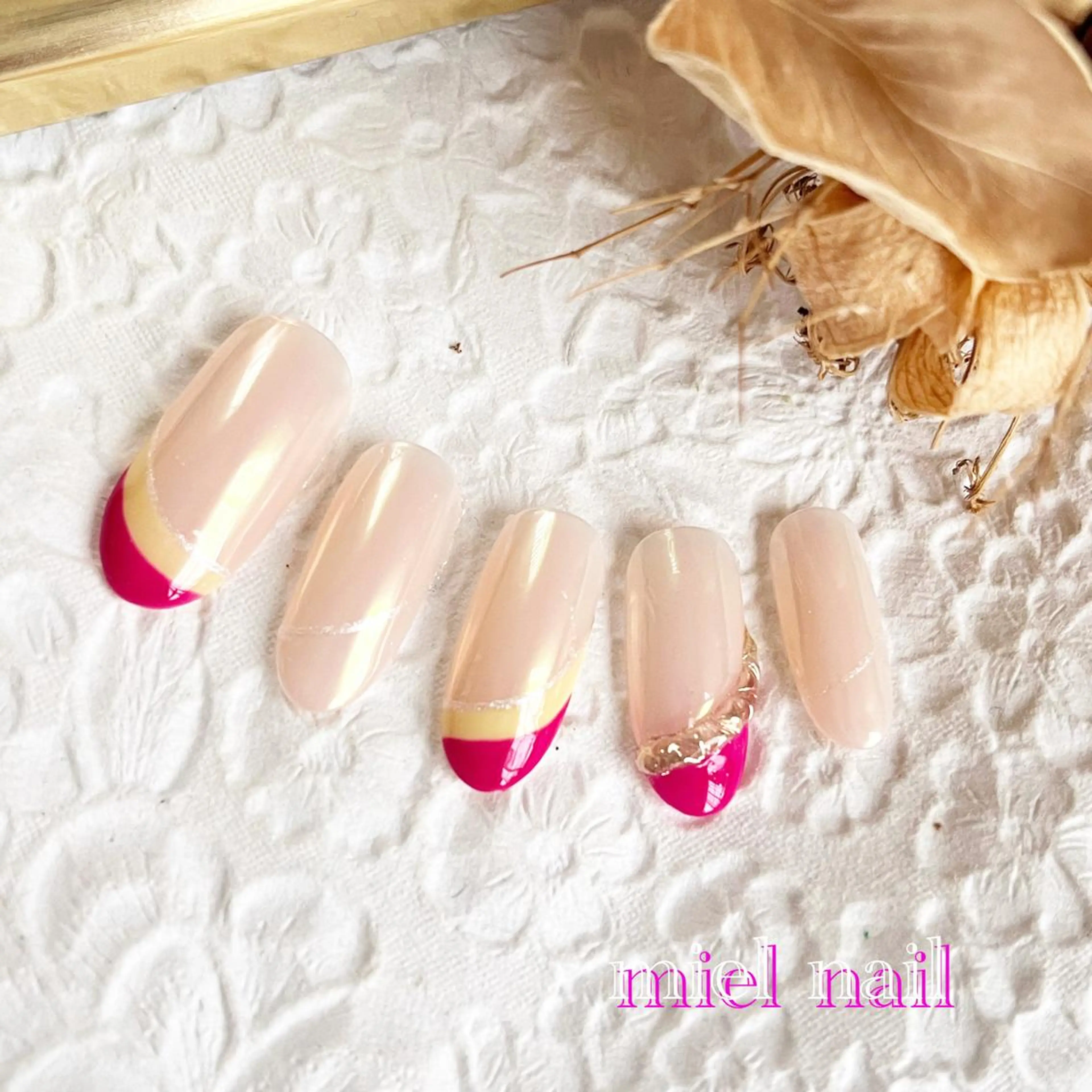ネイル 春ネイル ハンドネイル miel nailのネイルデザイン