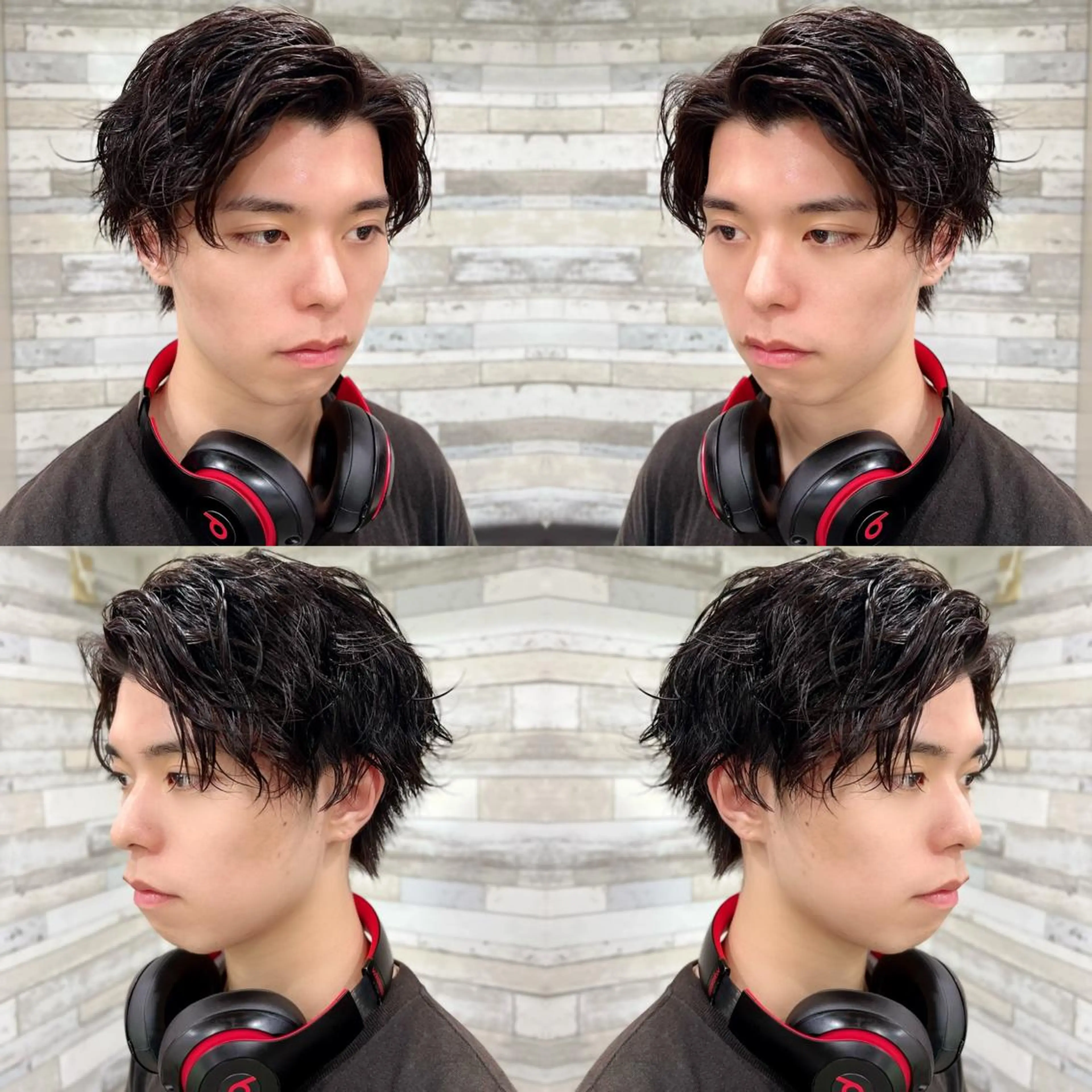 ショート パーマ メンズ カット パーマ "PEPPU "所属・派手髪、ハイトーン ショートヘアShinのヘアスタイル