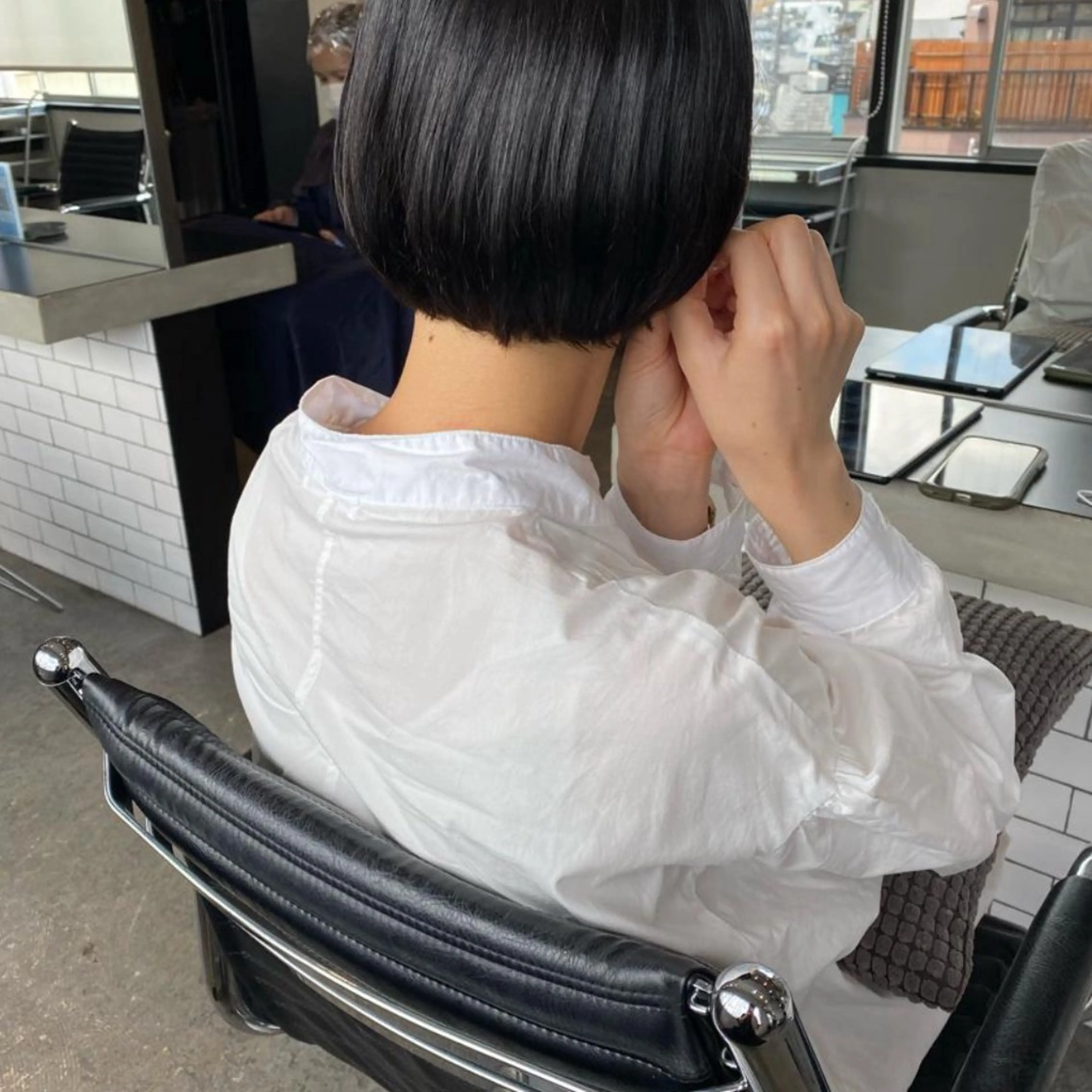 ショート カラー ヘアアレンジ ボブ カット トリートメント stylist/蛯谷 珠里のヘアスタイル