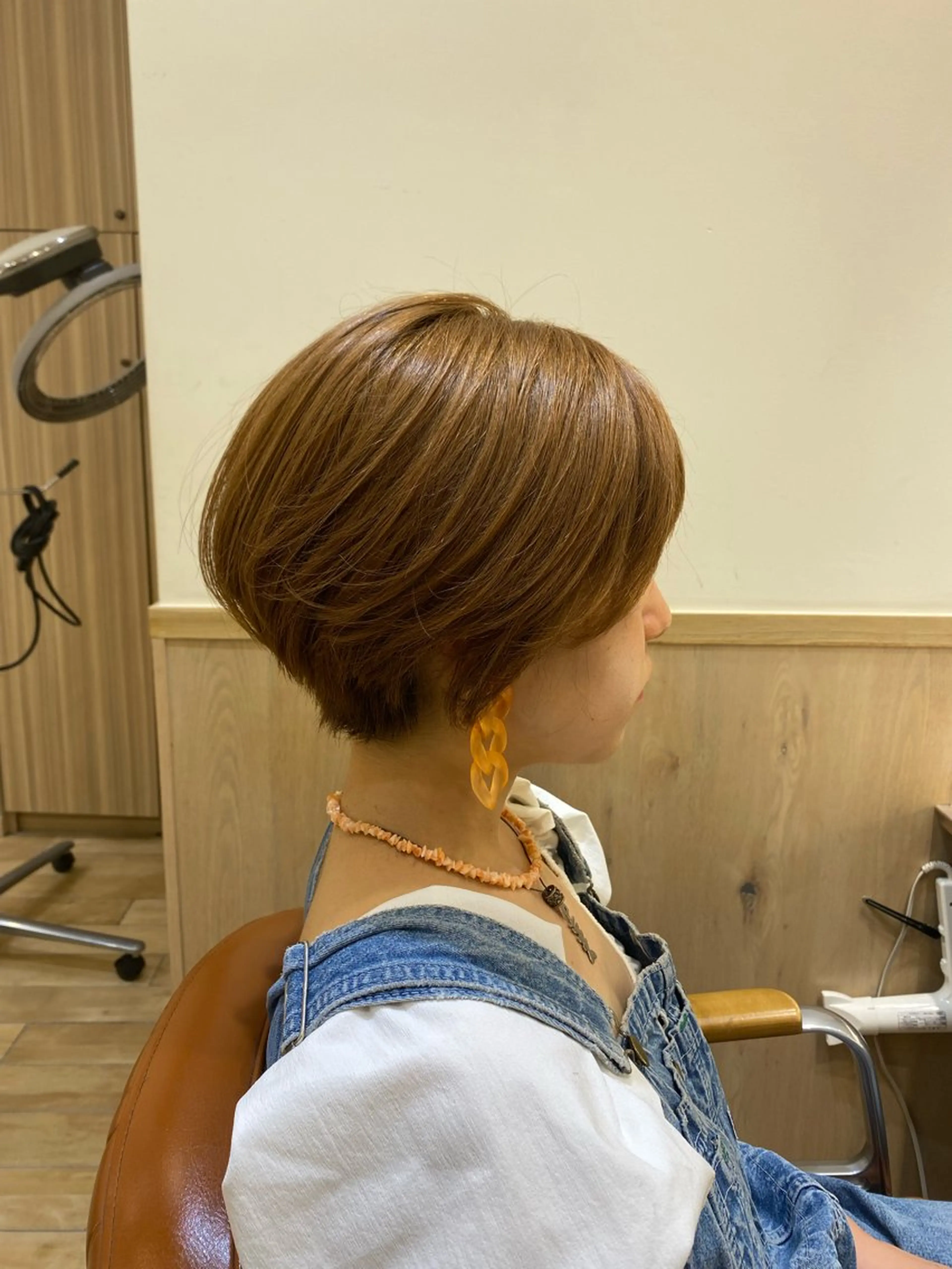 ショート カラー キッズ カット ヘアカラー トリートメント ヘアセット 新宿スペインカール ヨモギダのヘアスタイル