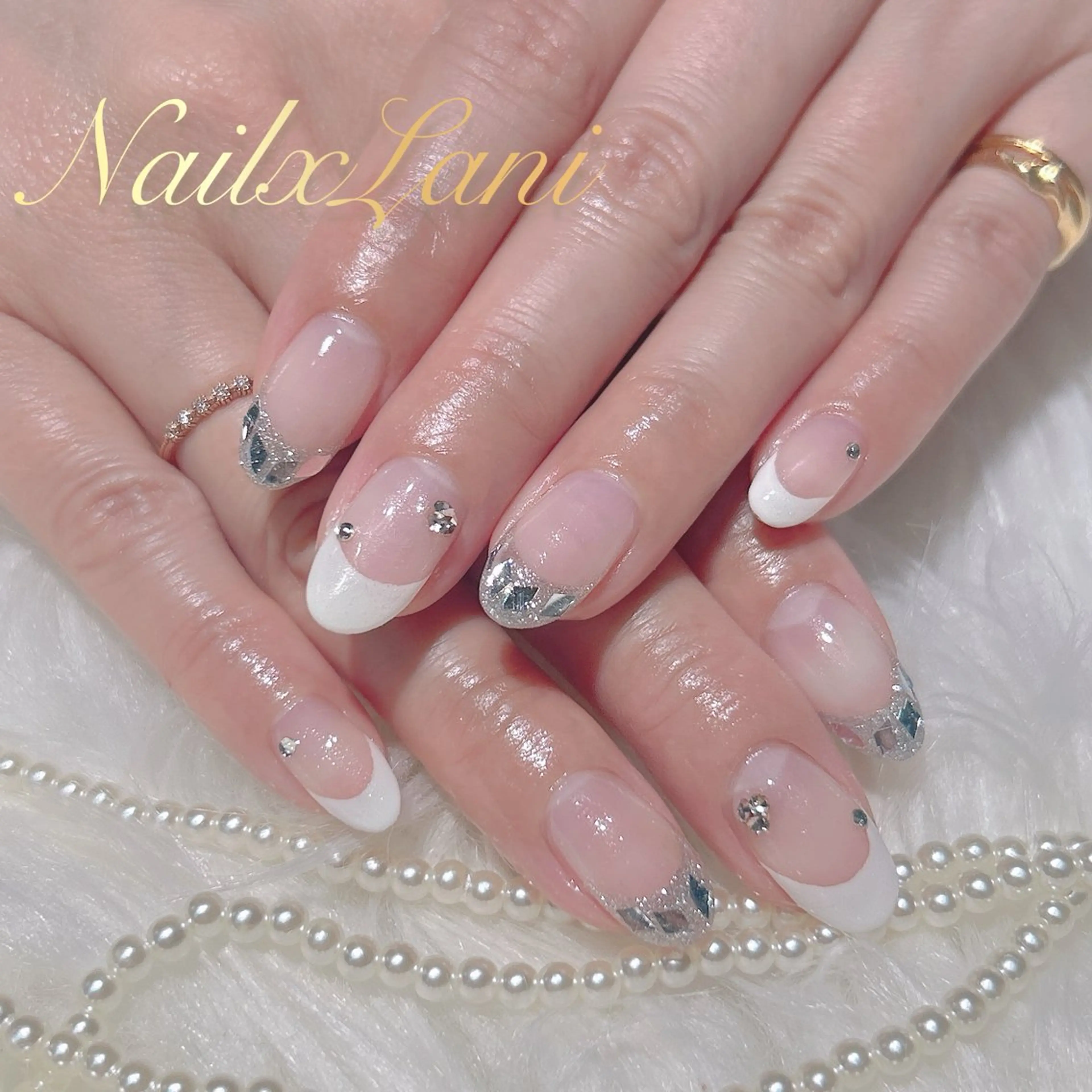 ネイル フットネイル ジェルネイル マグネットネイル パラジェル Nail×Lani 深爪矯正対応◎のネイルデザイン