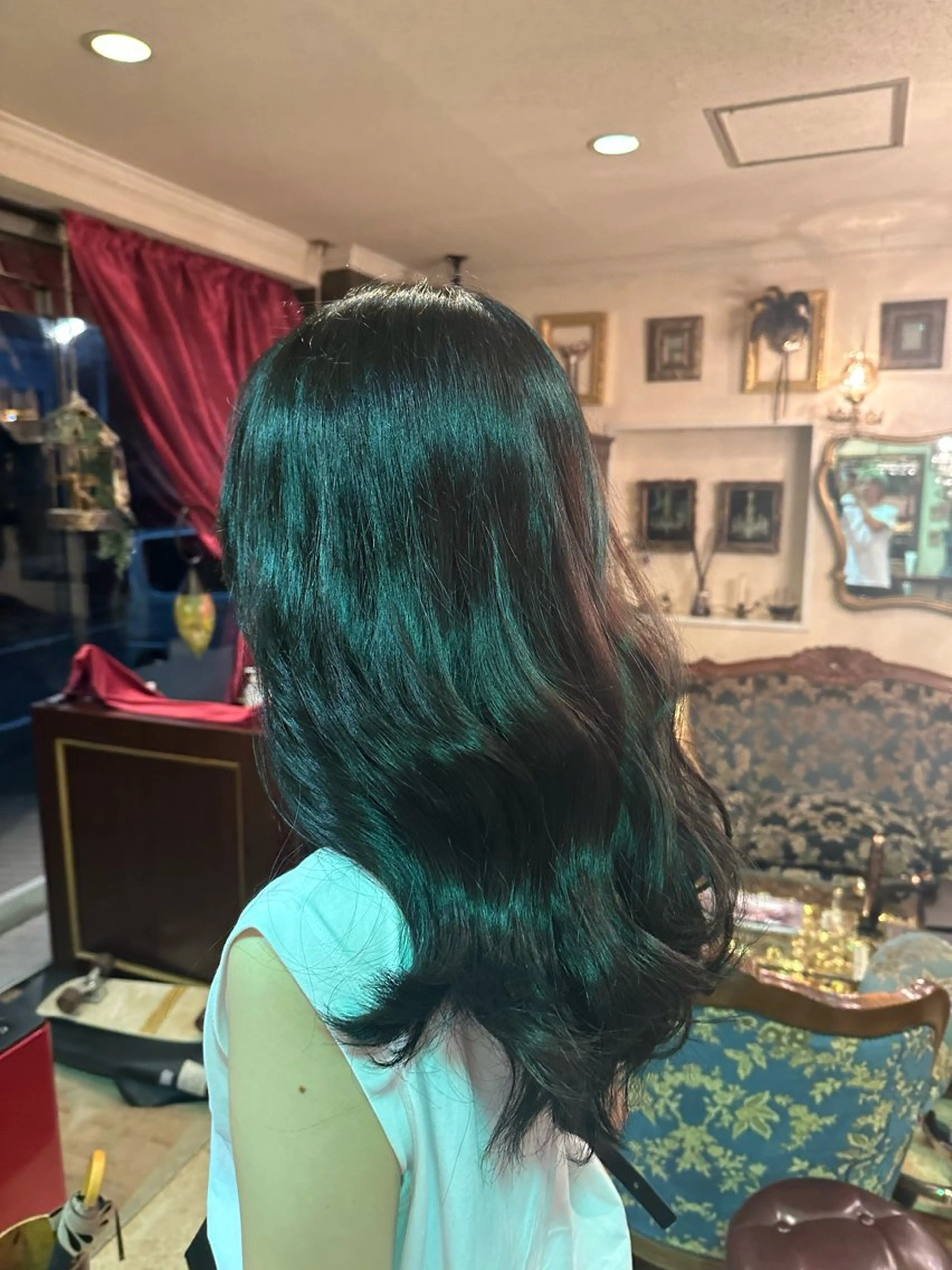 ロング 顔まわりレイヤー 顔周りカット 韓国風ヘア レイヤーカット オルチャンヘア カット トリートメント 【レイヤー/韓国風 /髪質改善】RINのヘアスタイル