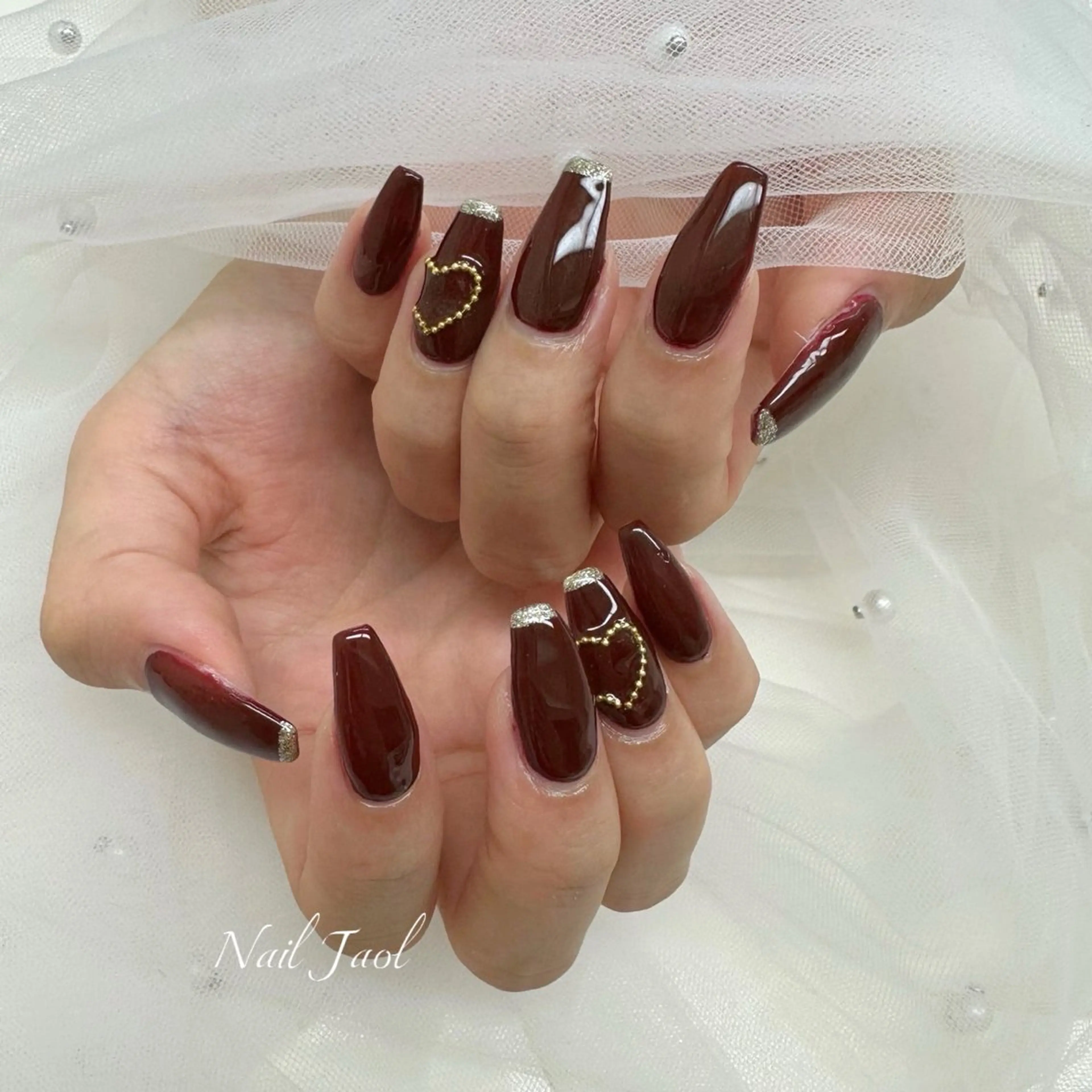 セミロング 韓国風ヘア ハンドネイル nail jaol池袋店所属・ネイルJaol 池袋のネイルデザイン