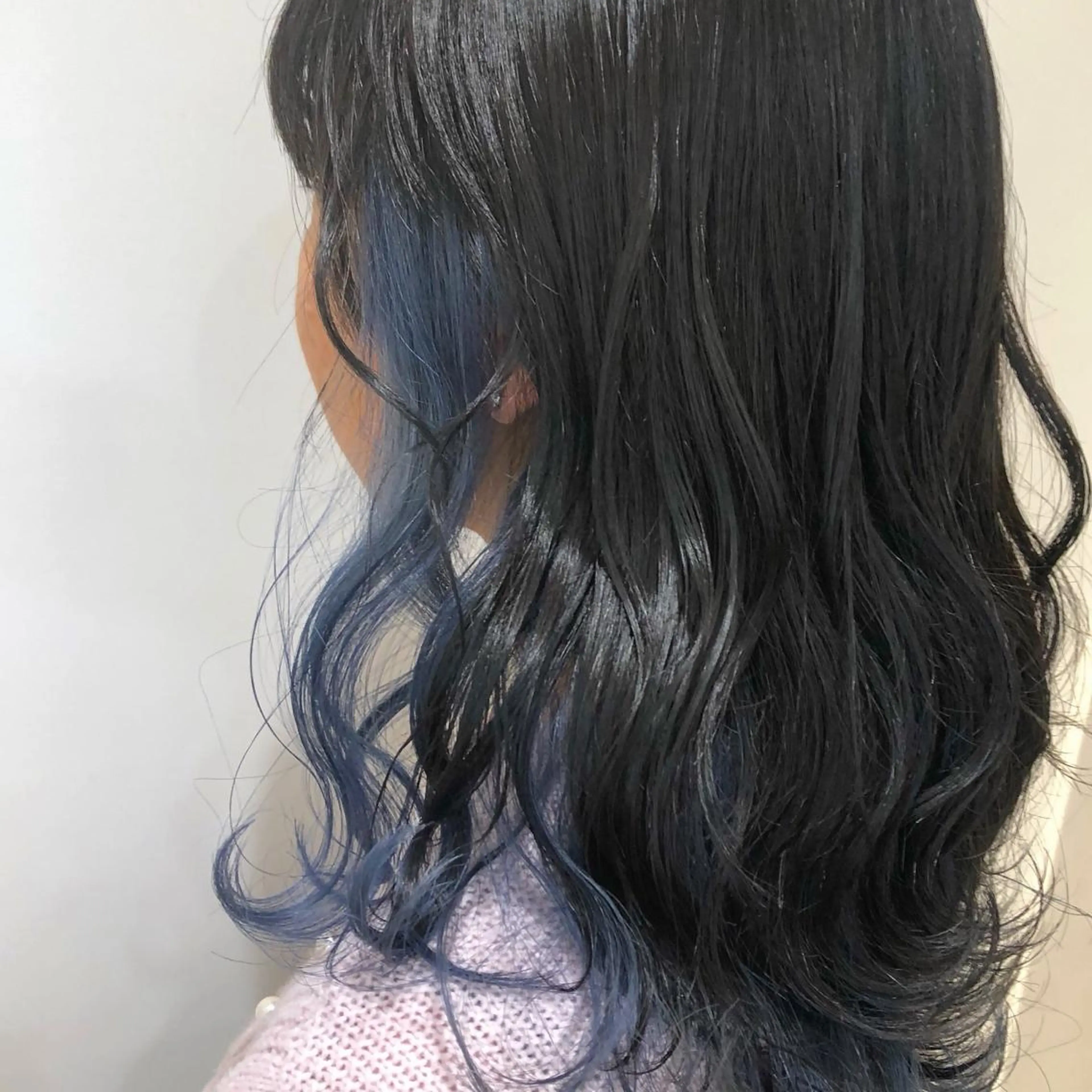 ミディアム カラー ブリーチ ブルーカラー ヘアカラー sano sayakaのヘアスタイル