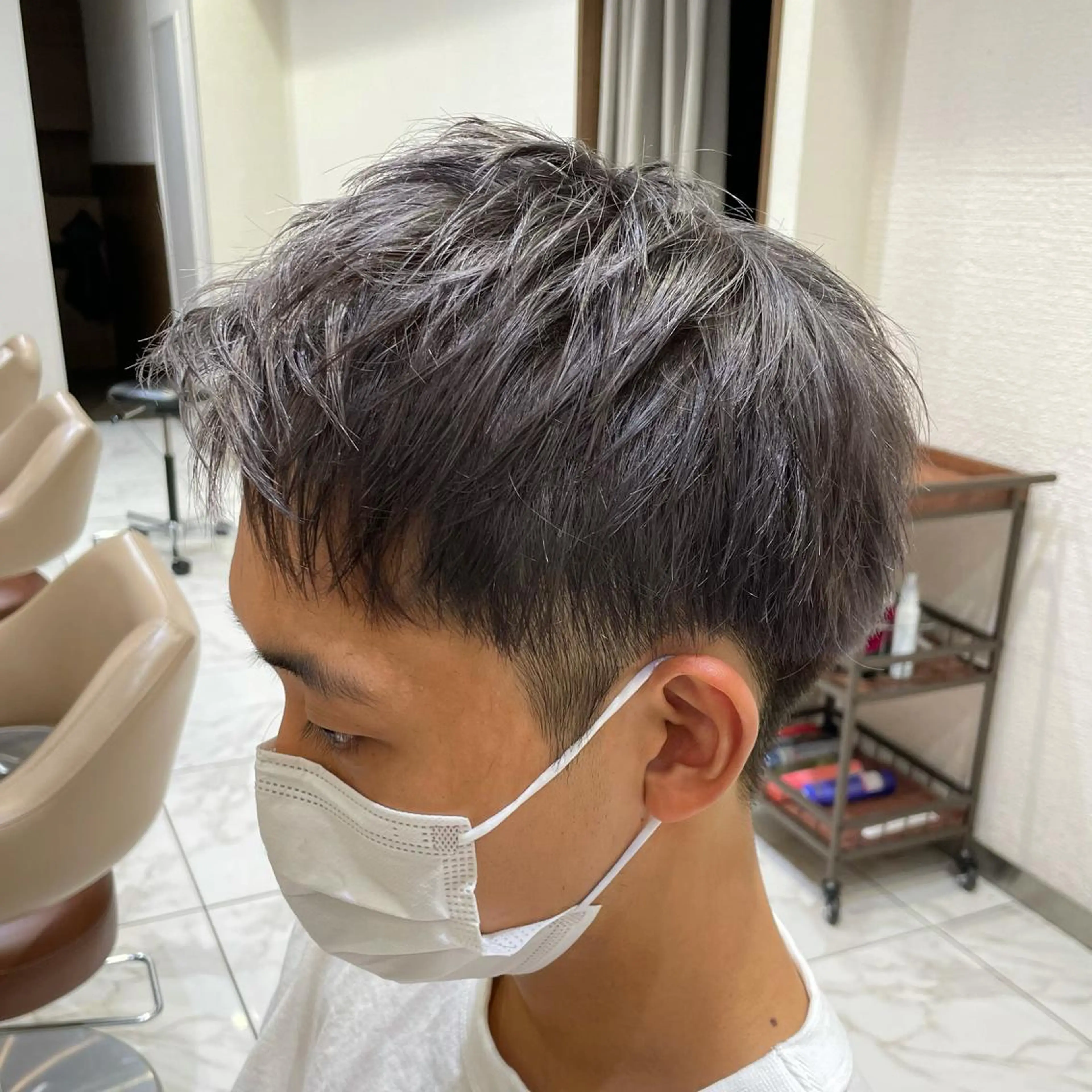 ショート カラー メンズ カット ヘアカラー トリートメント 【メンズ縮毛矯正】 田中秀斗のヘアスタイル