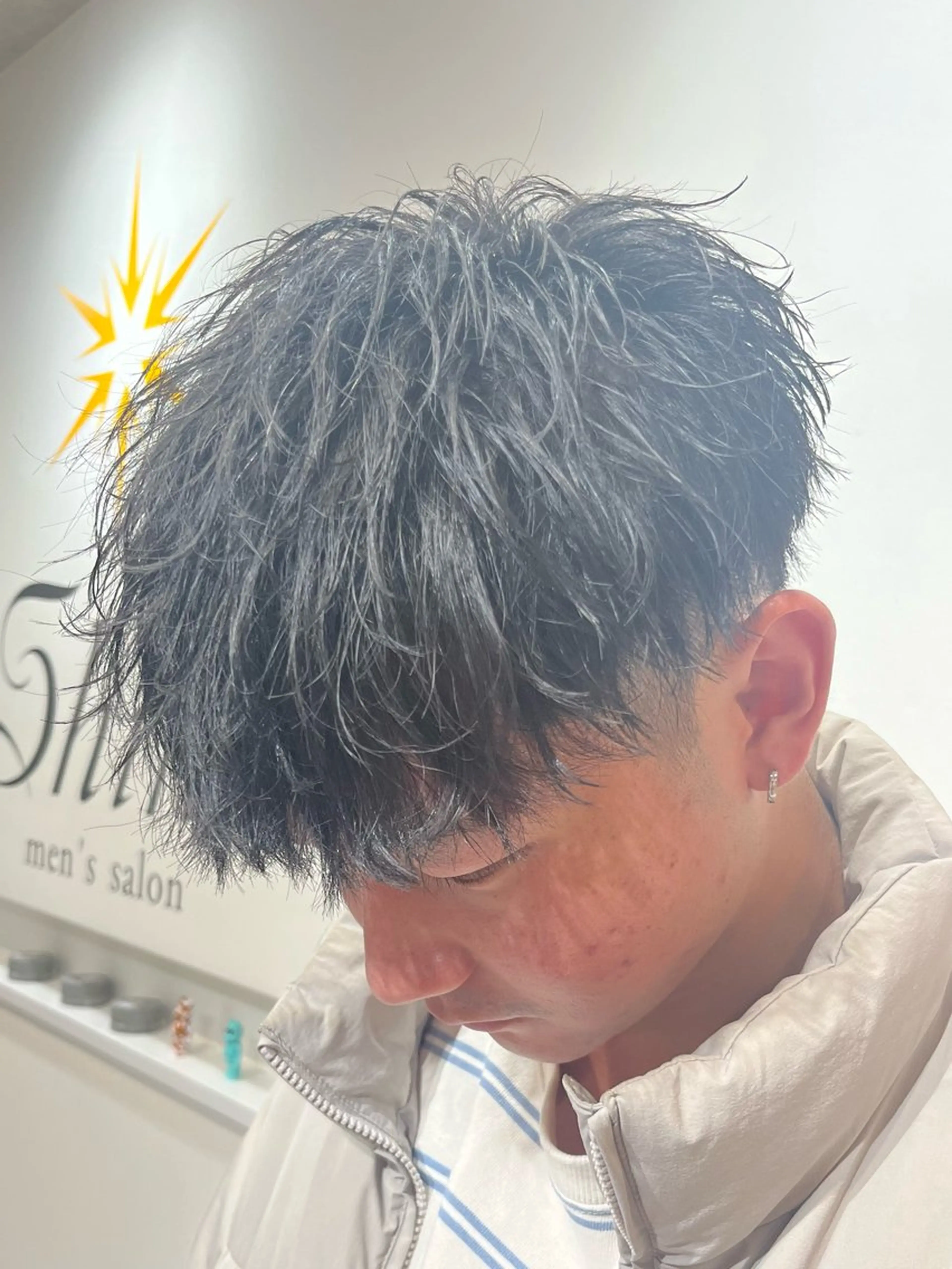 ショート メンズ メンズショート ショートヘア カット トリートメント 【店長】メンズ職人 短髪　ハイトーン🔥のヘアスタイル