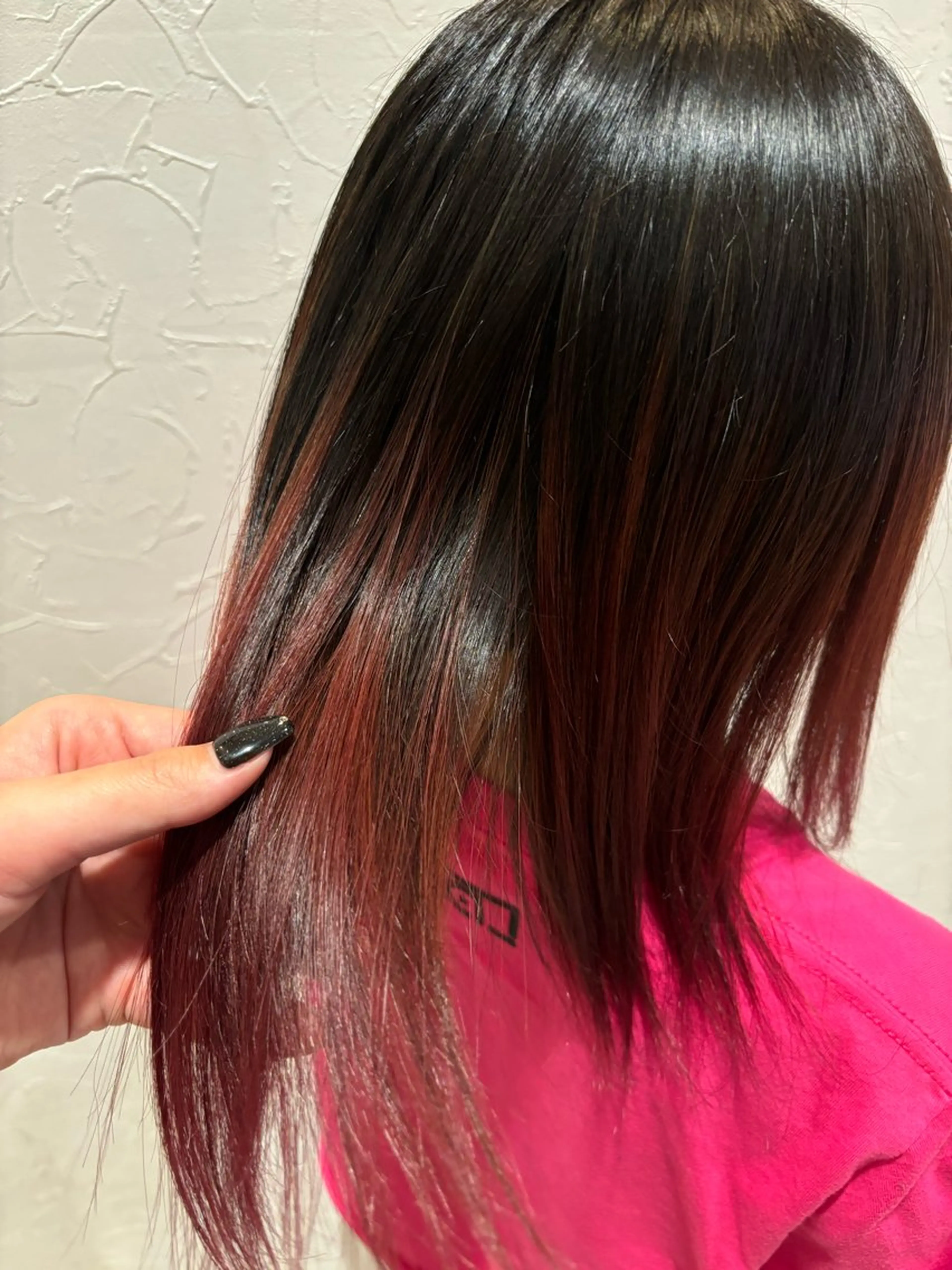 ミディアム 学生 ヘアカラー VOGUE小牧所属・🩵透明感カラー🩵 まりのヘアスタイル