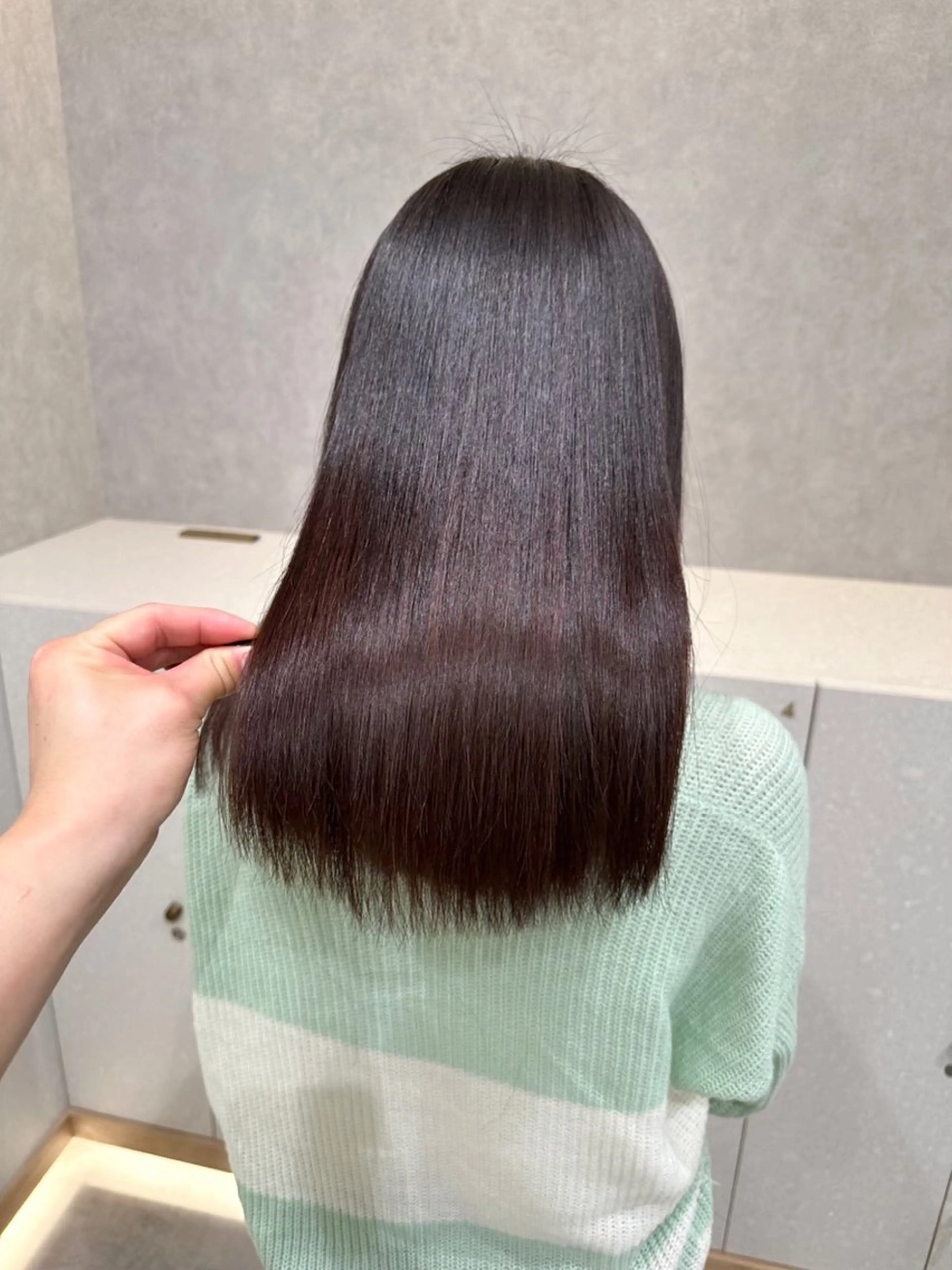 ロング ヘアカラー トリートメント 縮毛矯正/ まなかのヘアスタイル