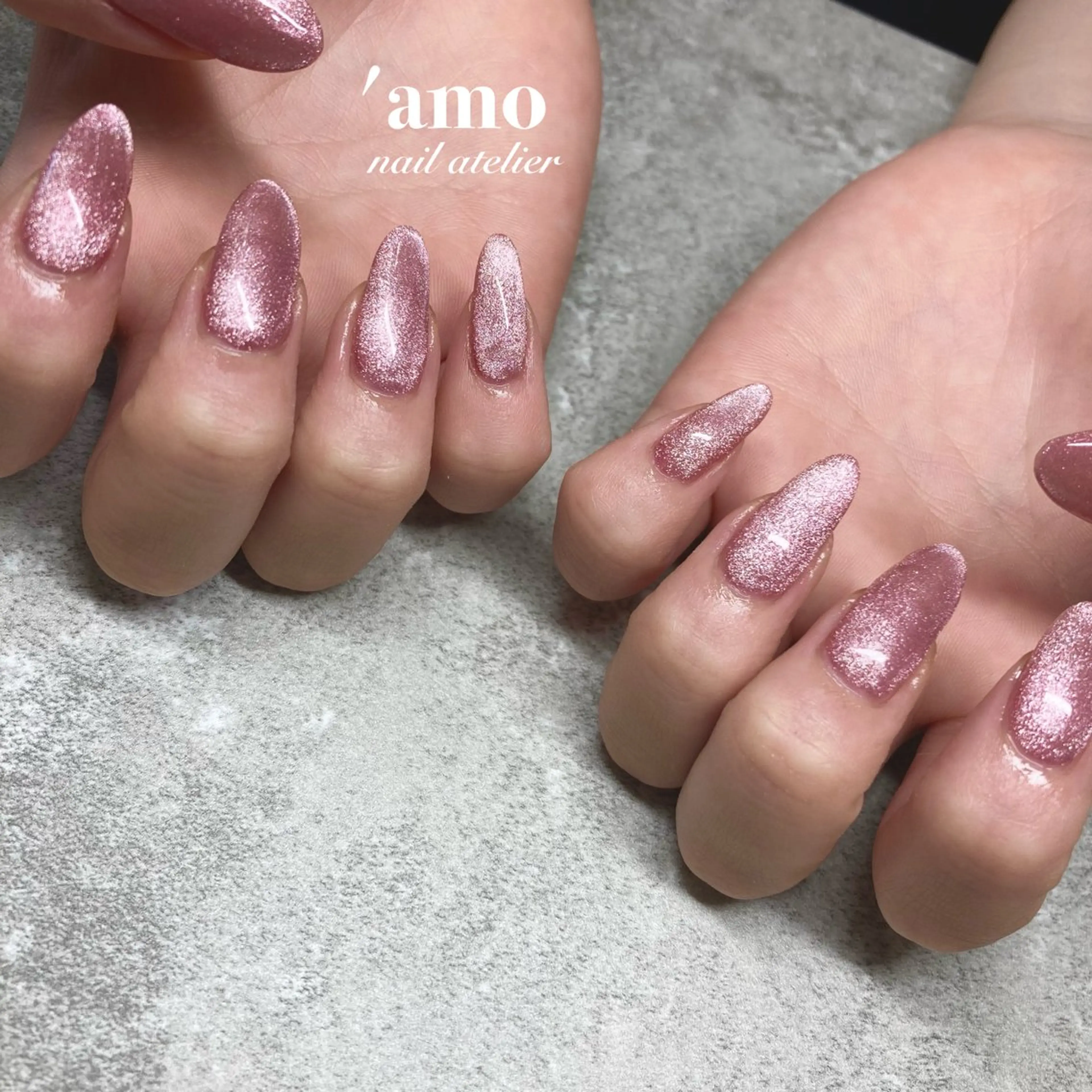 ネイル フットネイル ジェルネイル ニュアンスネイル ワンカラーネイル パラジェル 'amo nail atelierのネイルデザイン