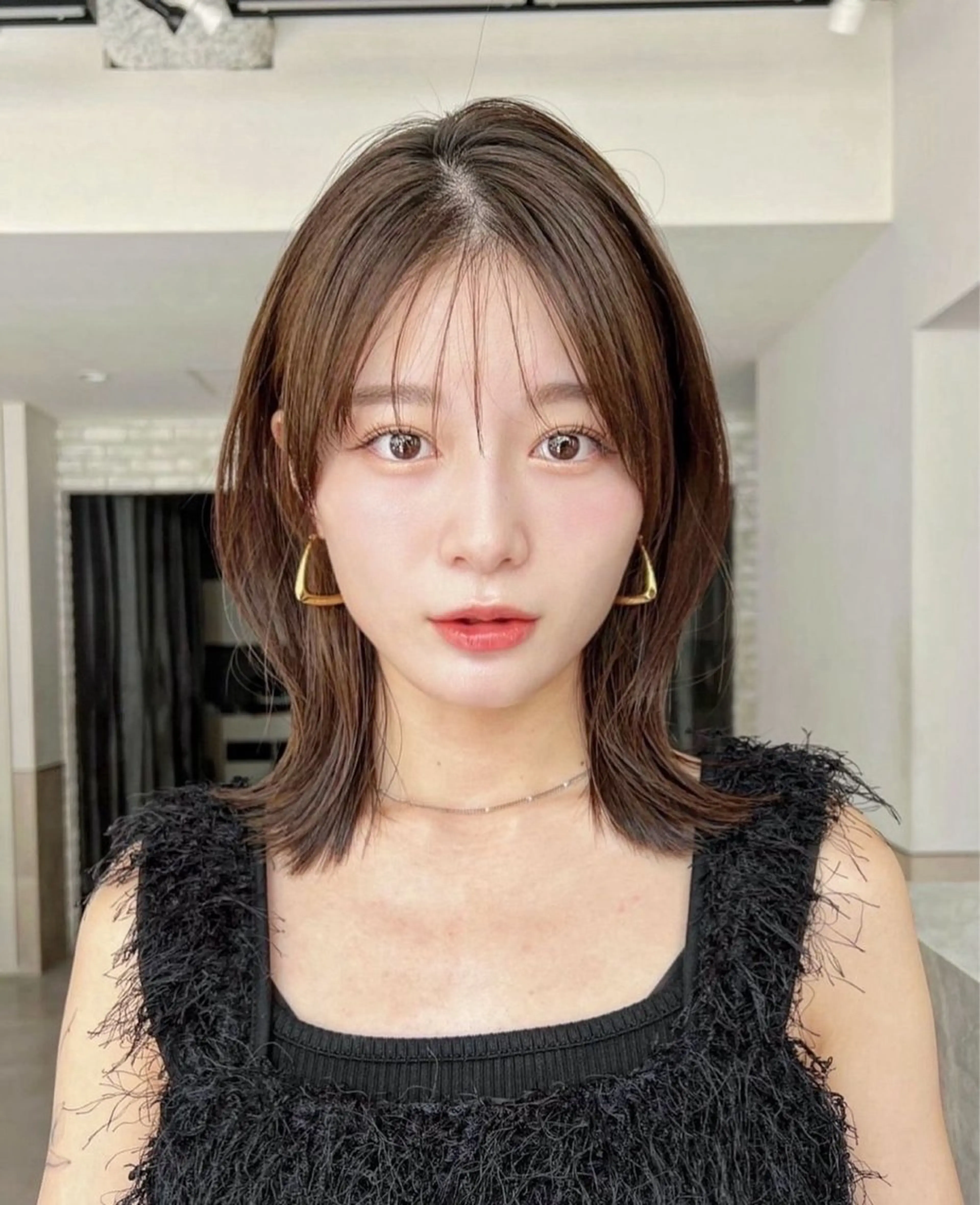 ミディアム 🌈韓国ボブミディ 表参道sandノスケのヘアスタイル