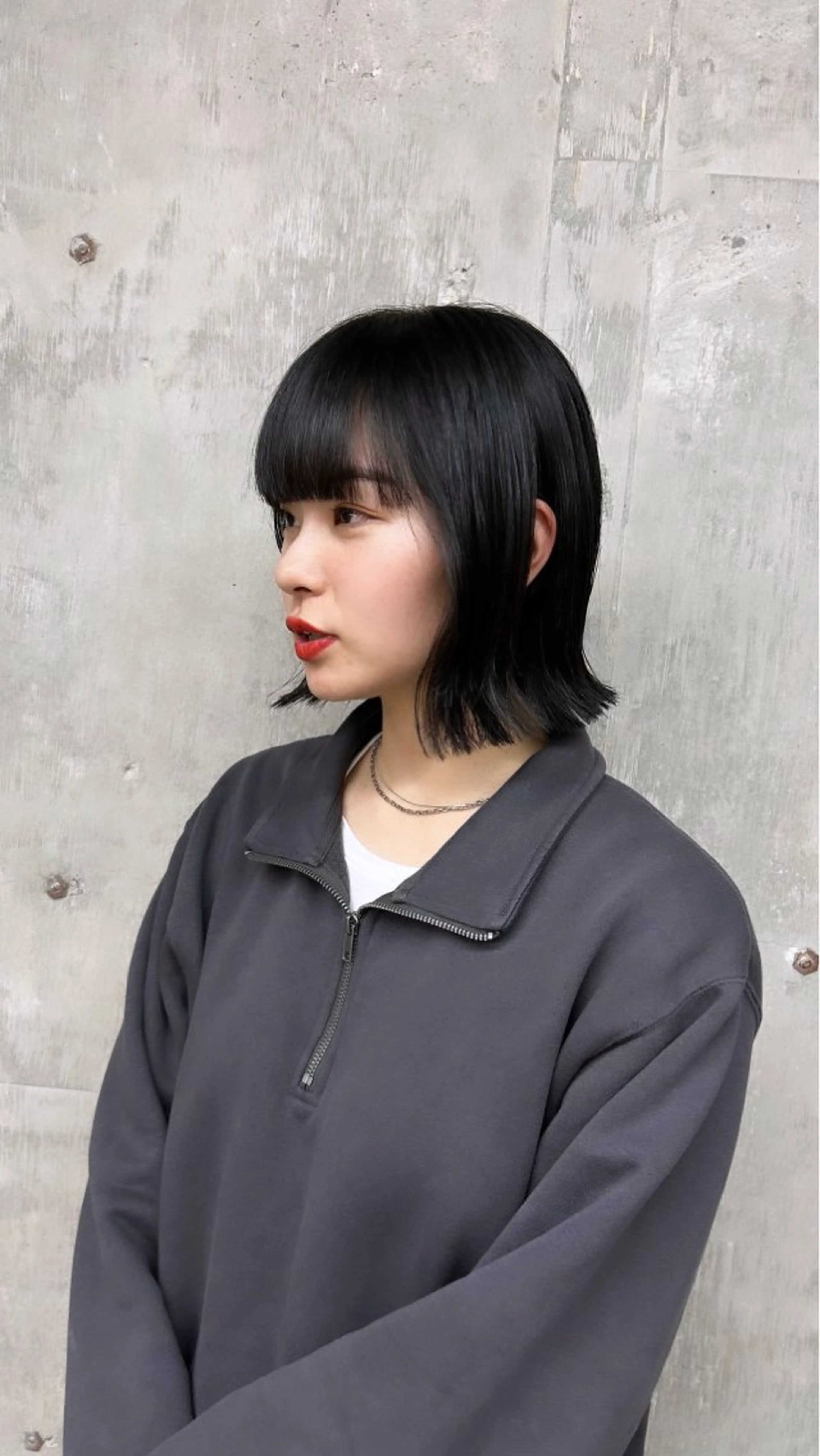 ショート ボブ 外ハネヘア 日韓レイヤー🇰🇷 艶カラー/ナカネのヘアスタイル
