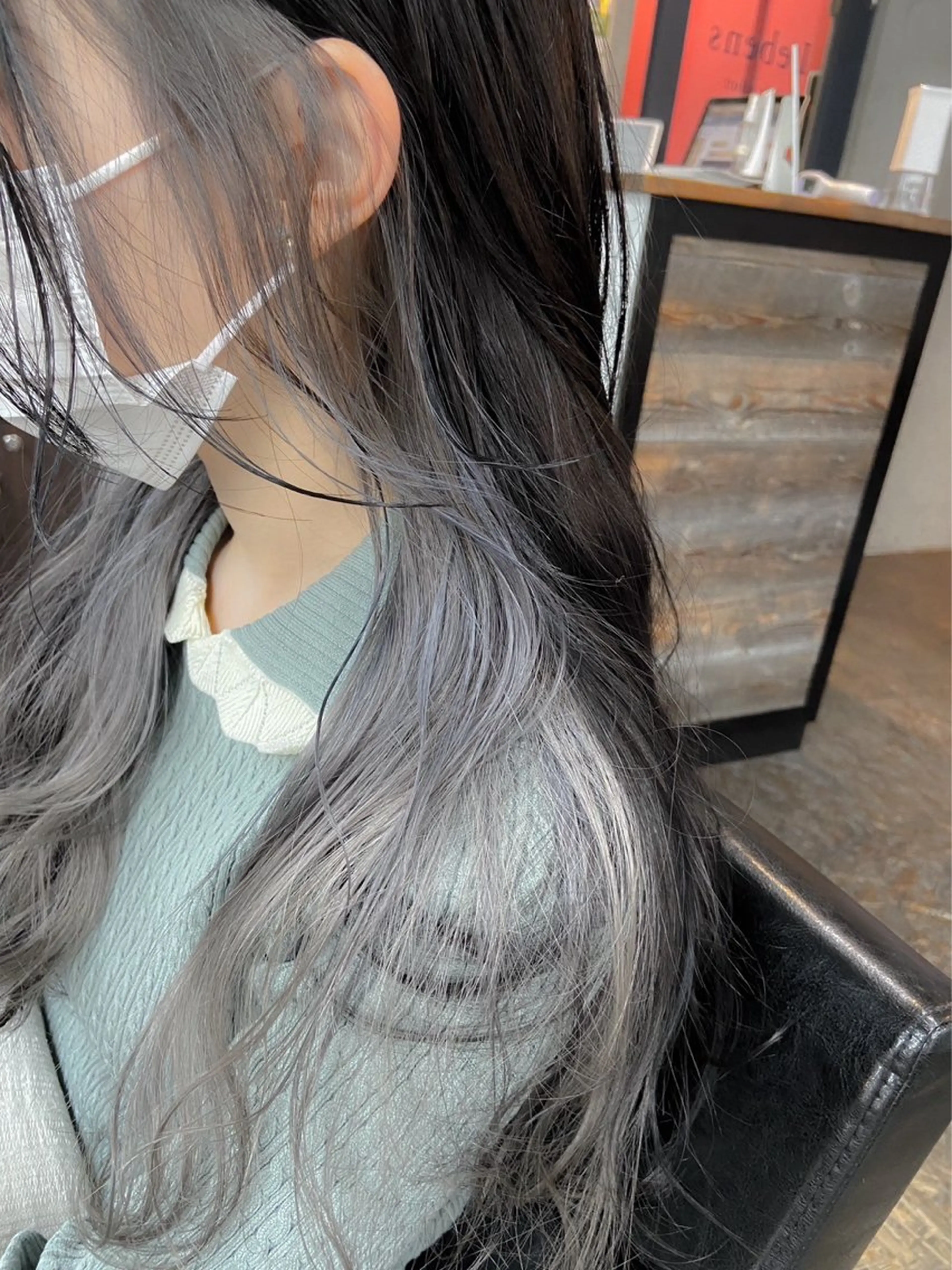ロング カット ヘアカラー トリートメント 中山 丈也のヘアスタイル