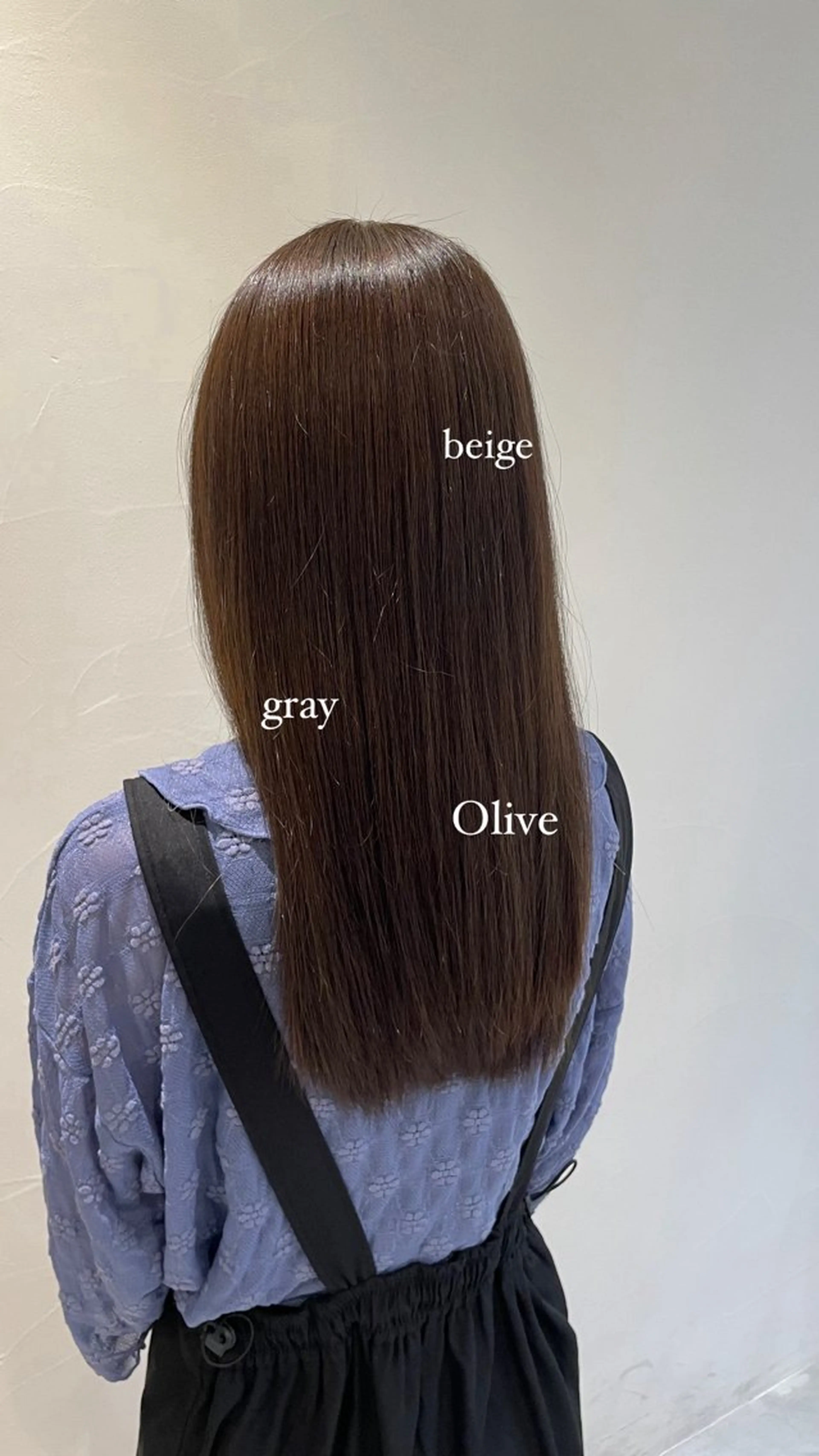 カラー オリーブカラー たかはし ゆうなのヘアスタイル