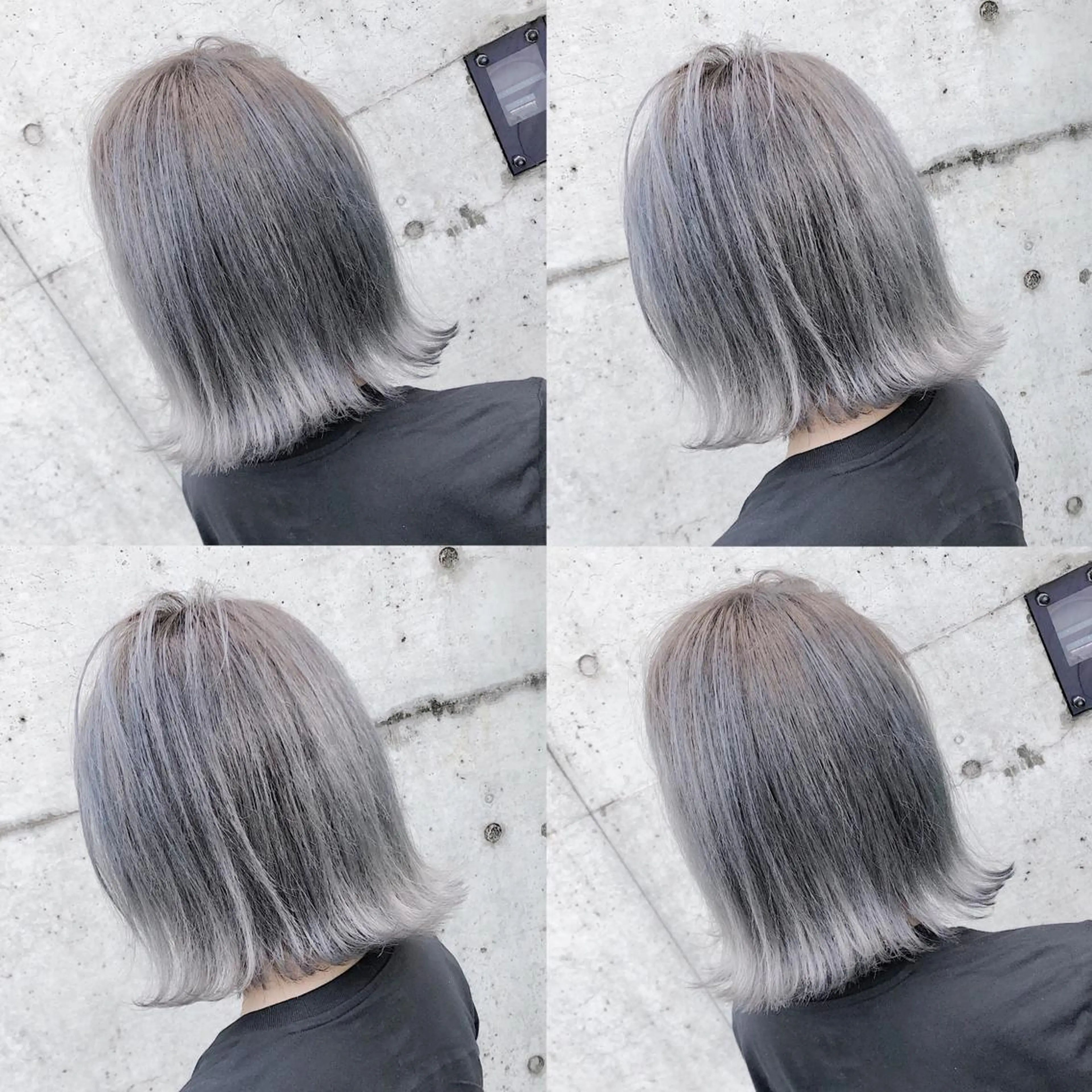 ショート カラー ヘアアレンジ メンズ キッズ ヘアカラー トリートメント 💟Chloe原宿店 🩶ハイトーンのヘアスタイル