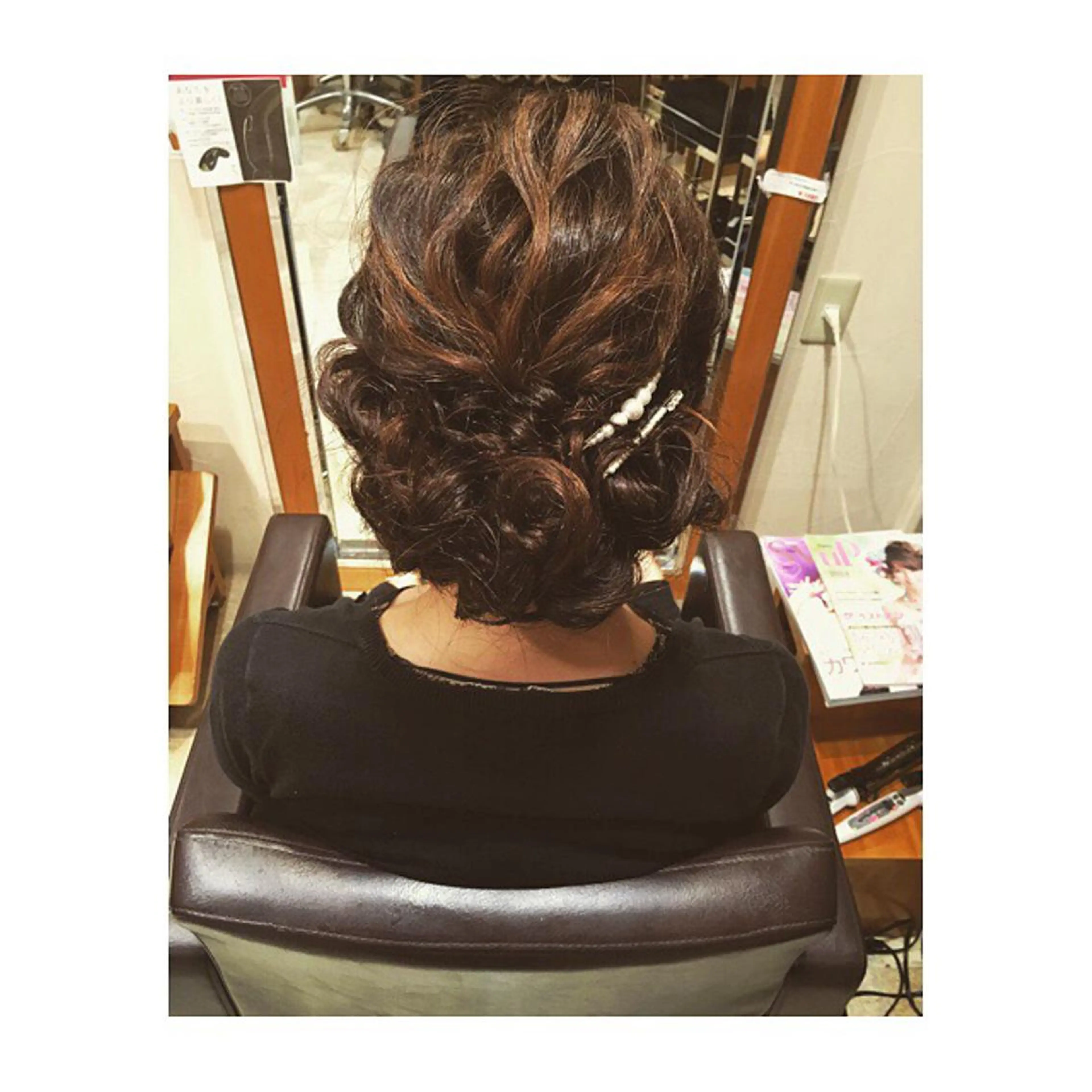 セミロング ロング ヘアアレンジ 清水 まなのマツエク・マツパデザイン