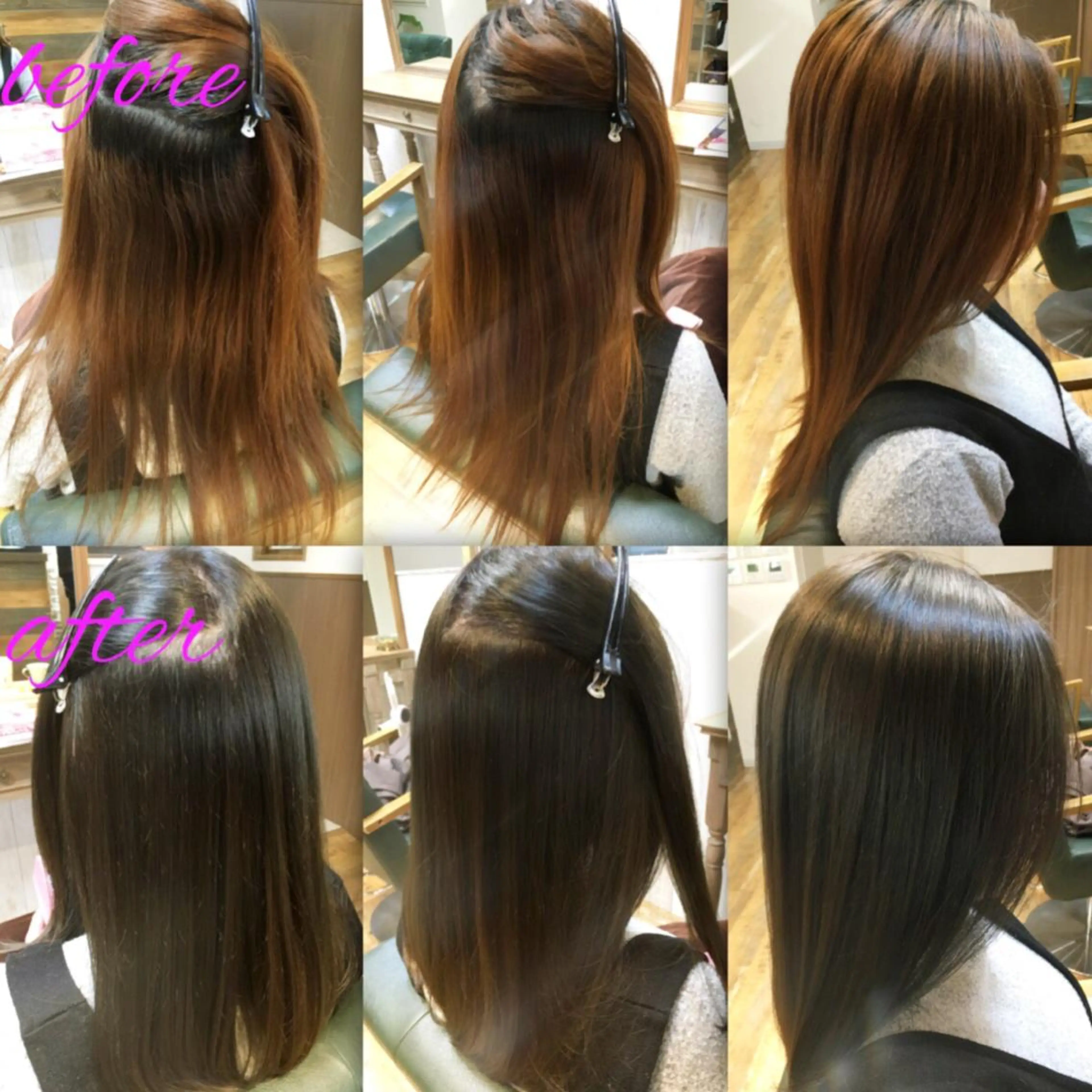 ロング カラー パーマ イルミナカラー ストレートパーマ カット ヘアカラー 縮毛矯正 縮毛矯正とパーマは お任せ/デサキ🍥のヘアスタイル