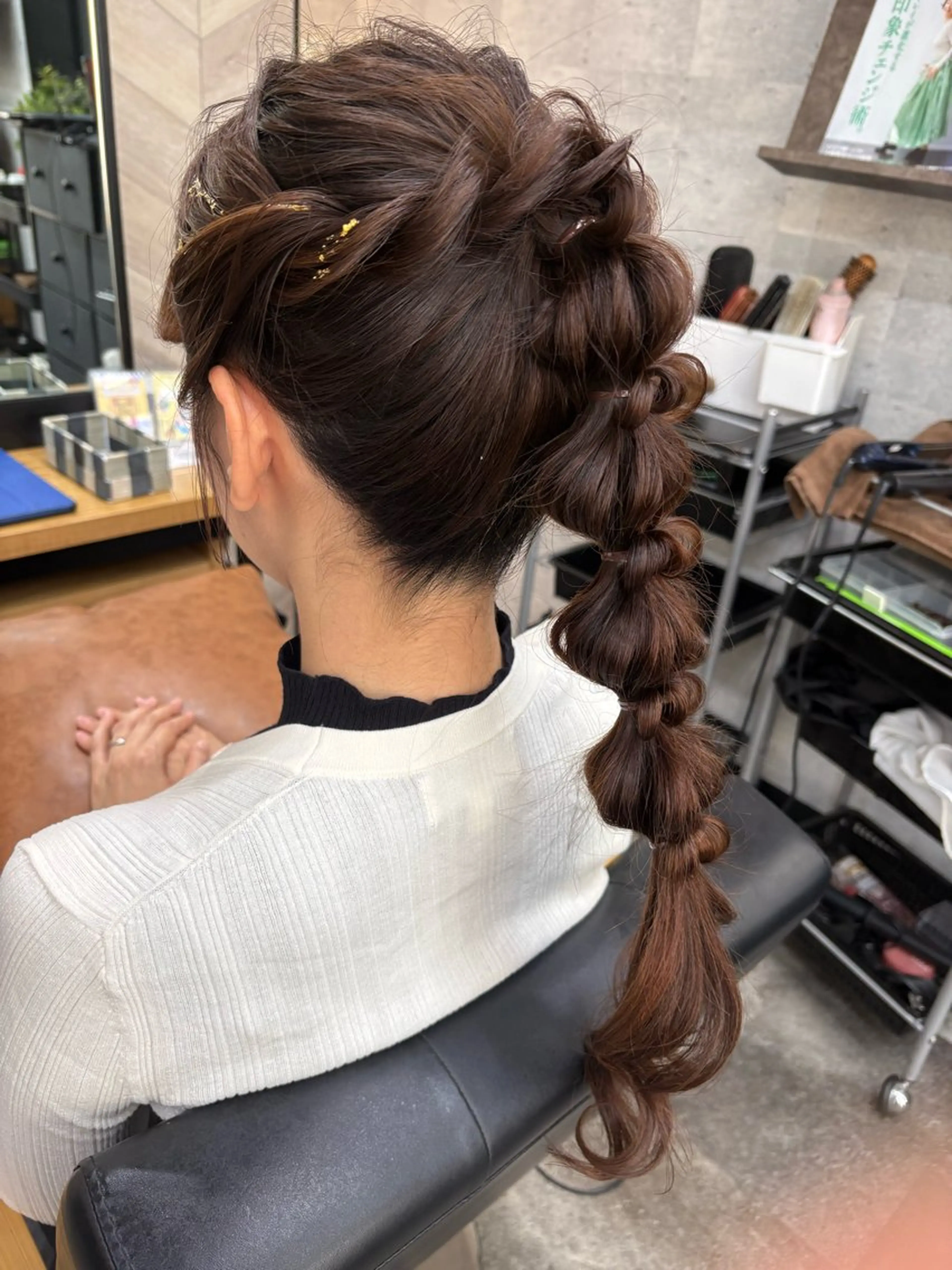 ロング ヘアアレンジ ポニーテール ヘアセット 飯塚 沙衣のヘアスタイル