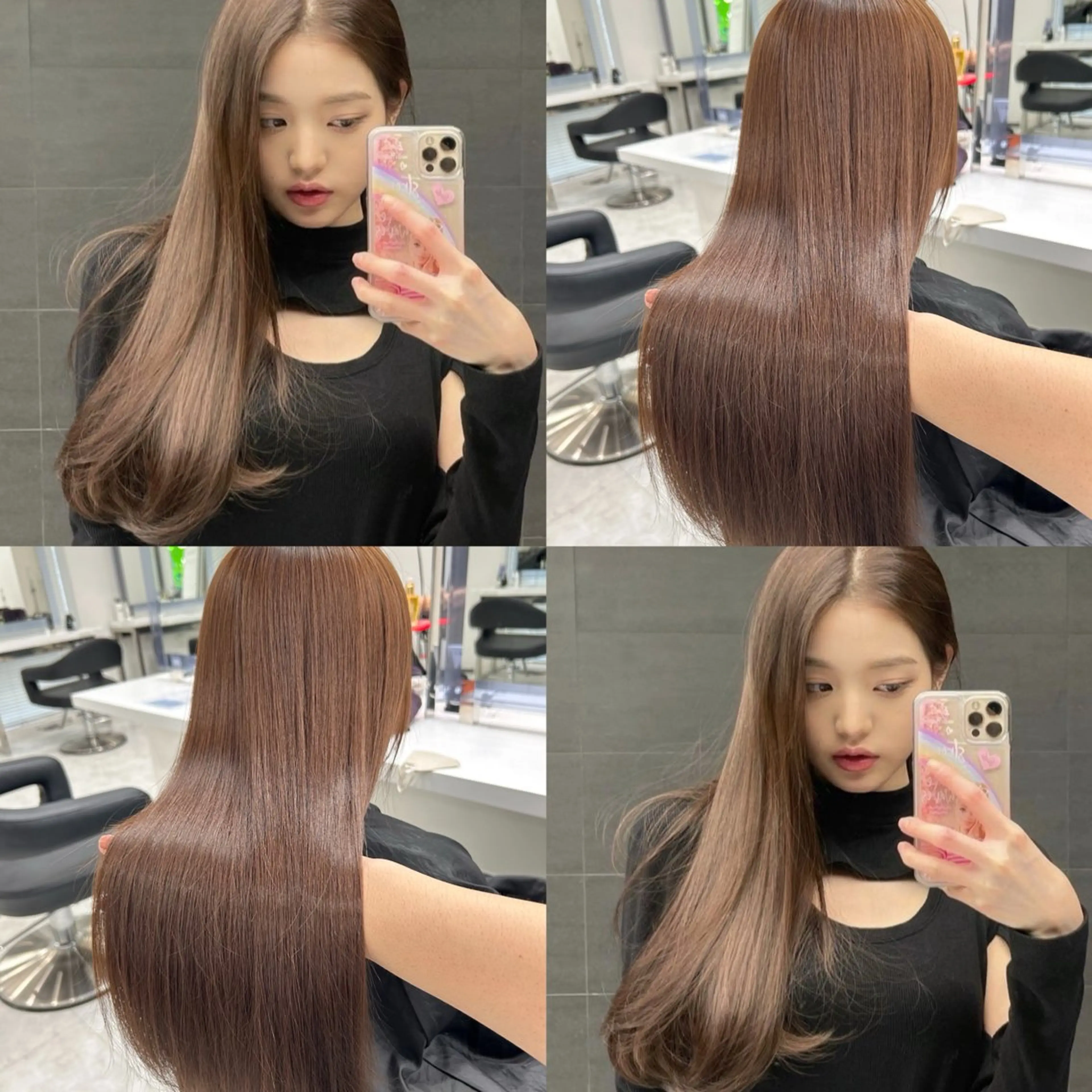 セミロング カラー カット ヘアカラー トリートメント ヘアセット 💖透け感ベージュ KOTA💖のヘアスタイル