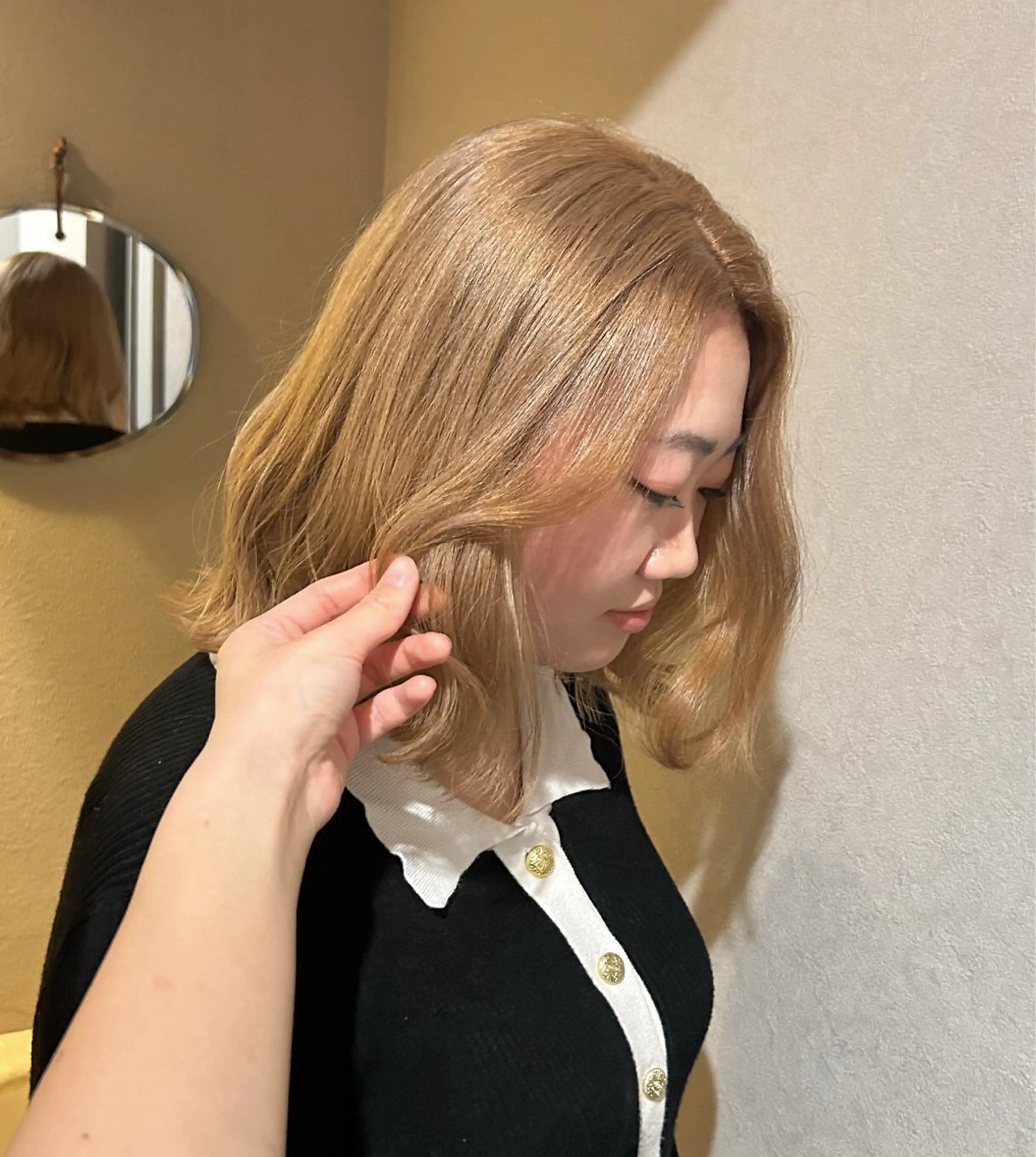 ミディアム CReO所属・久保 璃々花のヘアスタイル