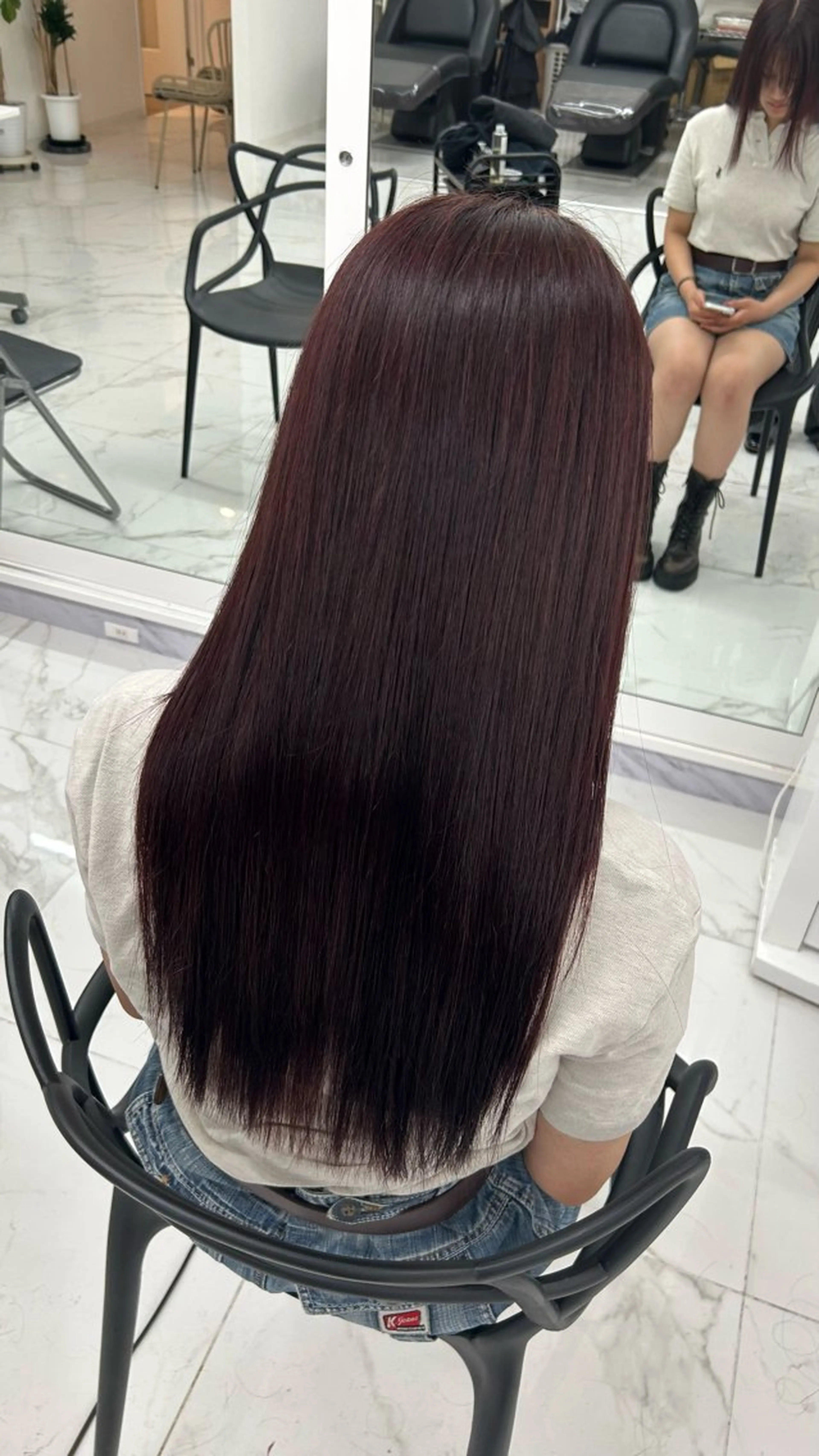 ロング 艶カラー/レイヤー カット🖤Akaneのヘアスタイル