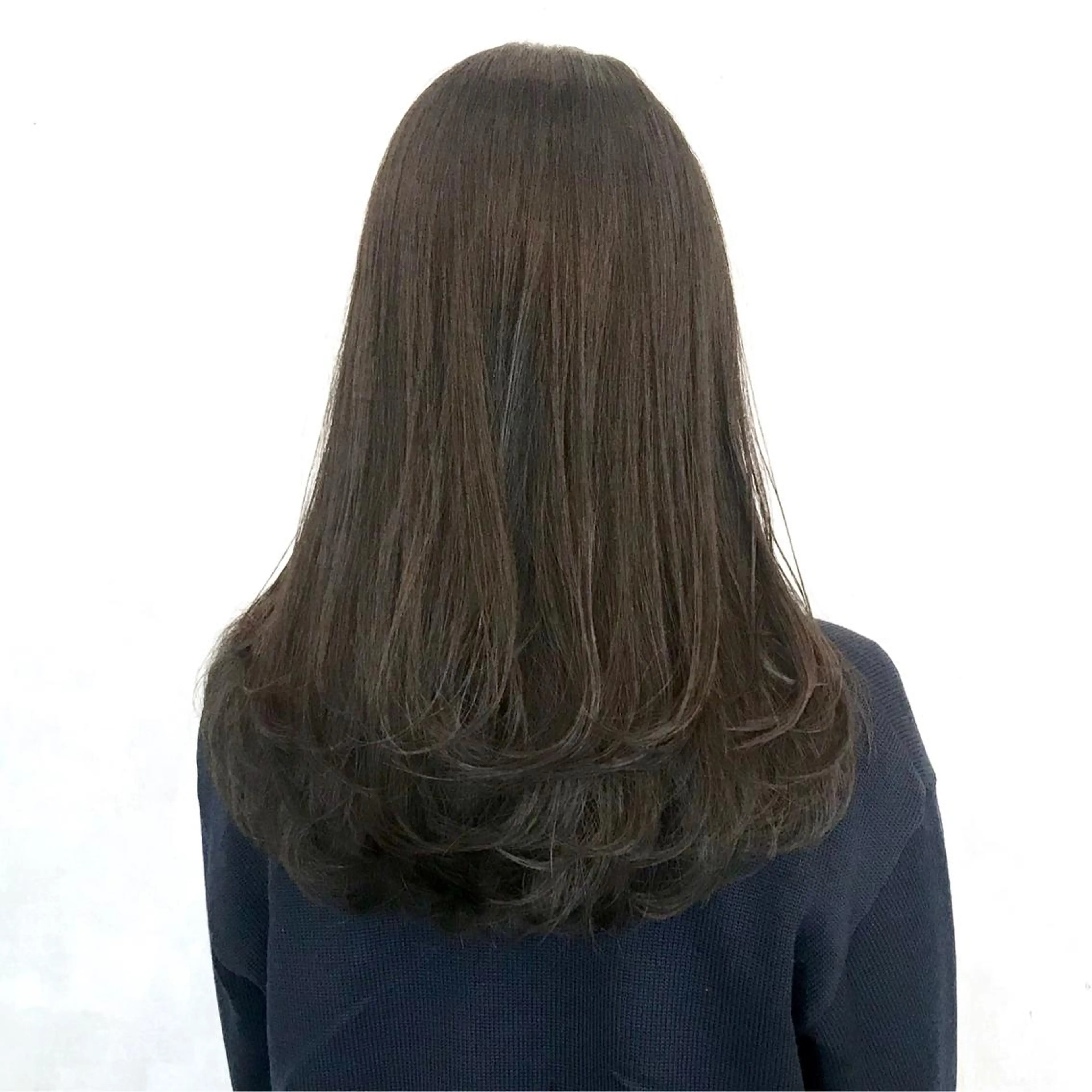 ロング ヨシンモリ ムルギョル巻き 韓国風ヘア レイヤーカット シースルーバング サロウィン所属・K-POP好き美容師 🇰🇷Kai.Yのヘアスタイル