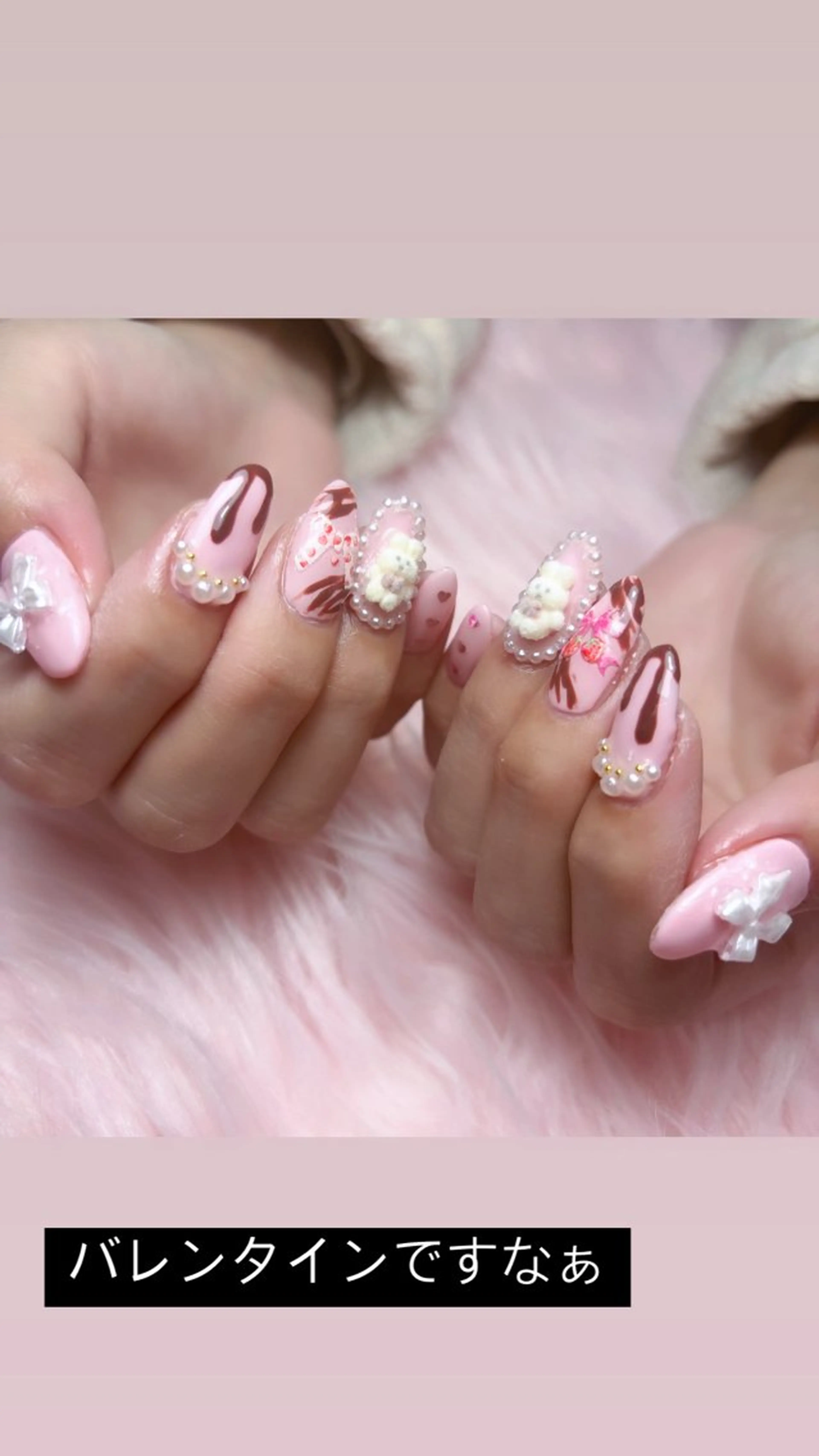 セミロング salon de perlaのネイルデザイン