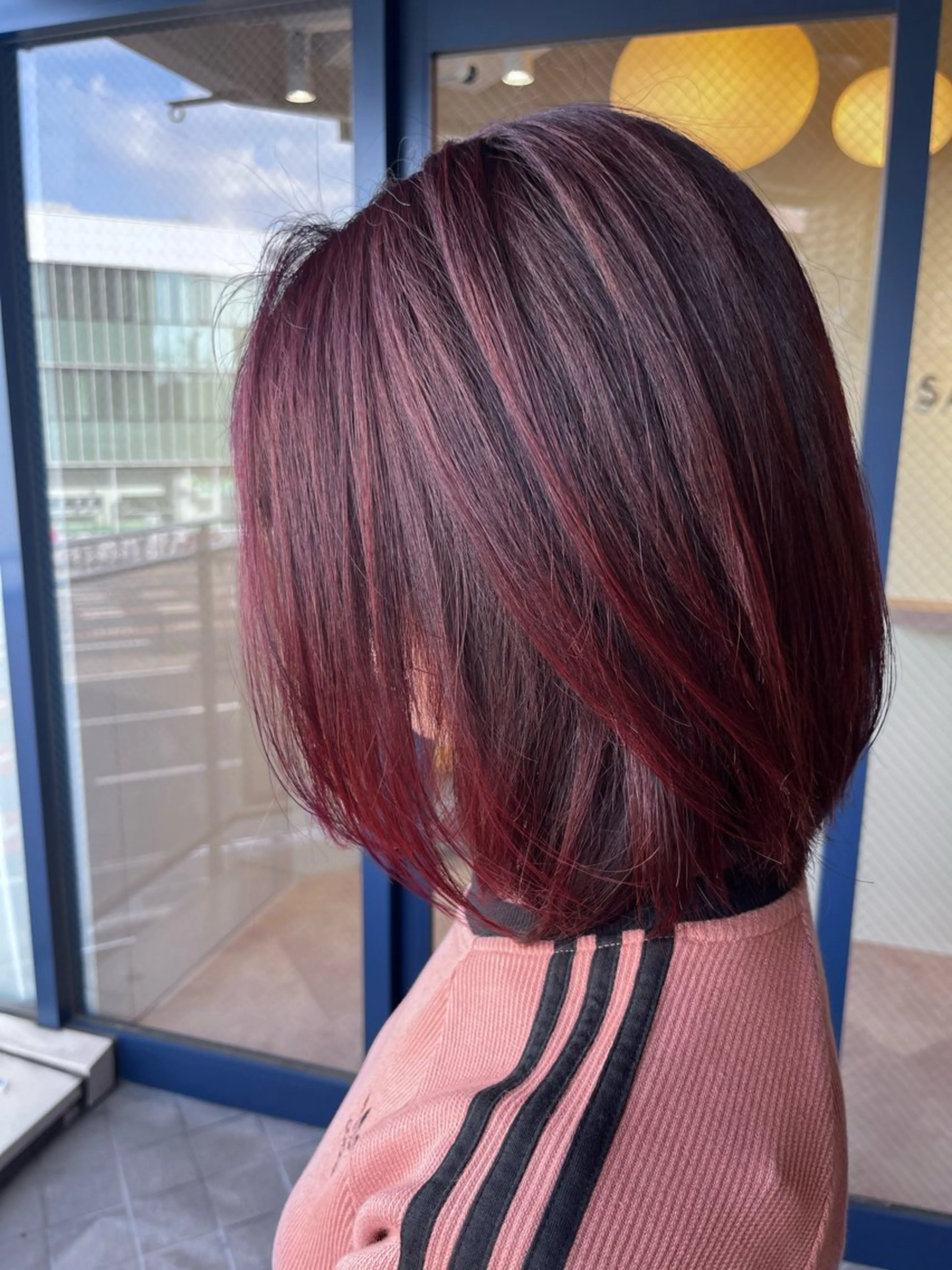 ミディアム カット ヘアカラー トリートメント SALOWIN名古屋本山店所属・🍀ナガヤマ ヒデアキ🍀のヘアスタイル