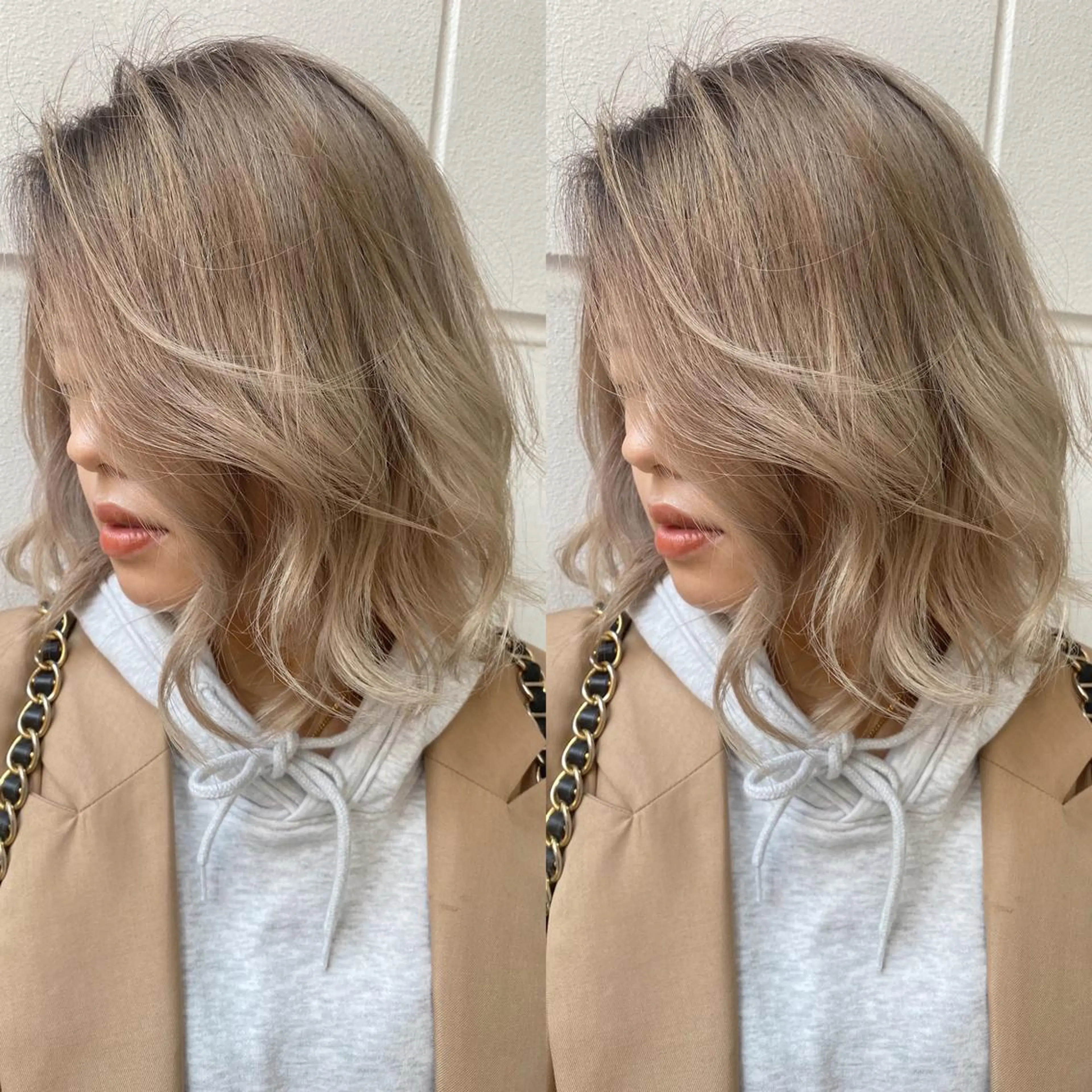 ショート カラー ヘアアレンジ ブロンド 外国人風カラー BANK'S hair所属・📌 トレンド×韓国 髪質改善寺坂雄飛📌のヘアスタイル