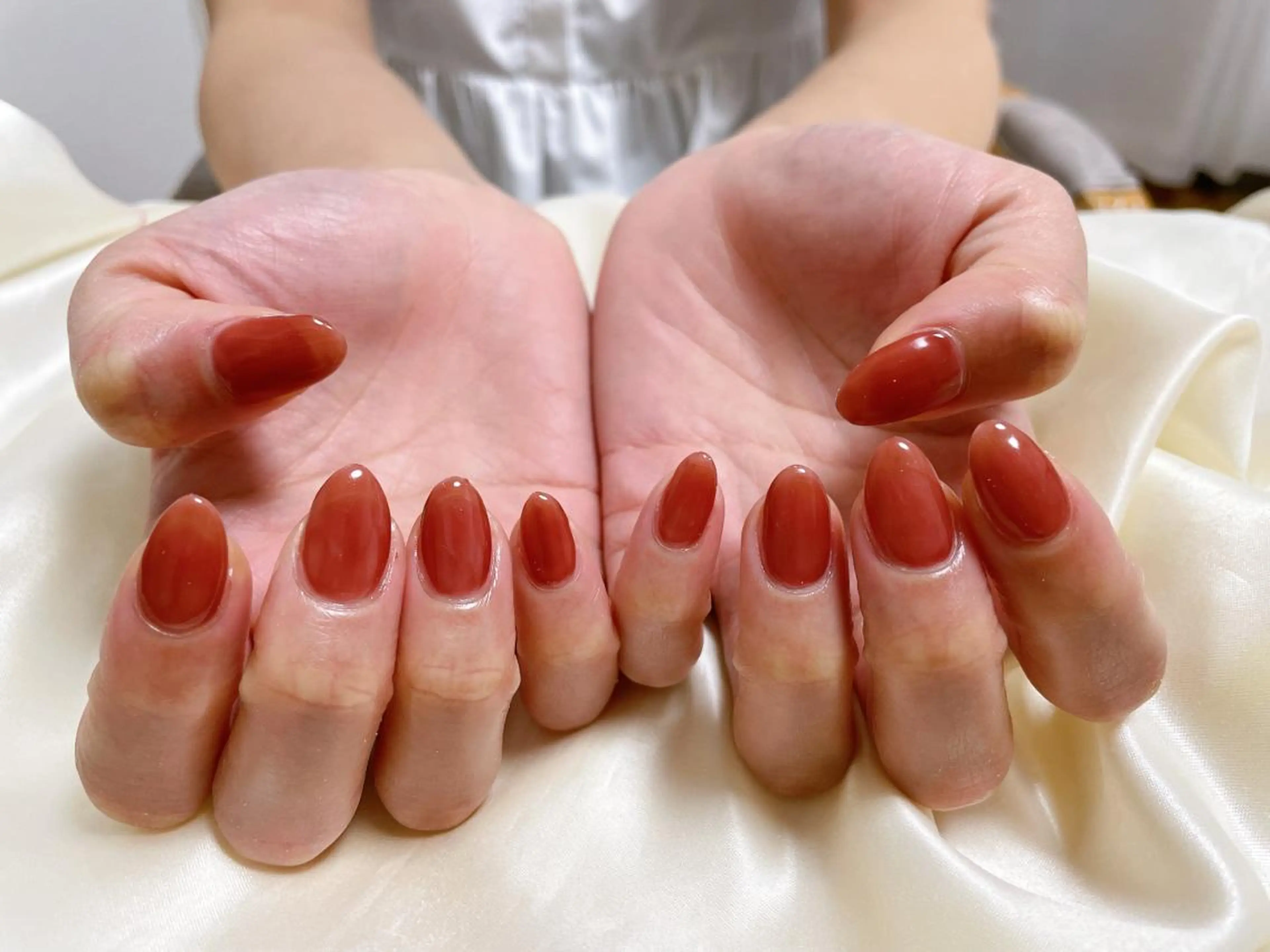 ネイル ワンカラーネイル Mogu nail 二子玉川のネイルデザイン