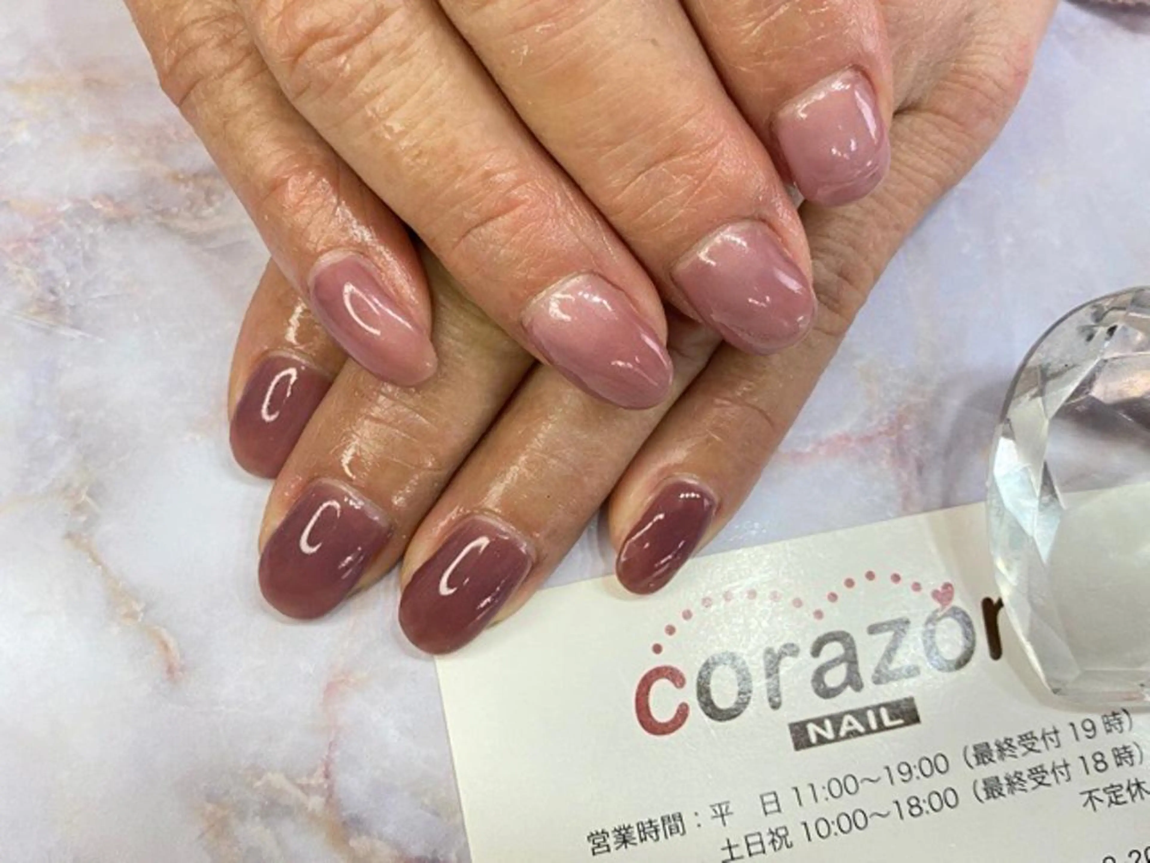 ネイル ジェルネイル ワンカラーネイル ハンドネイル corazon所属・ネイリスト aicoのネイルデザイン