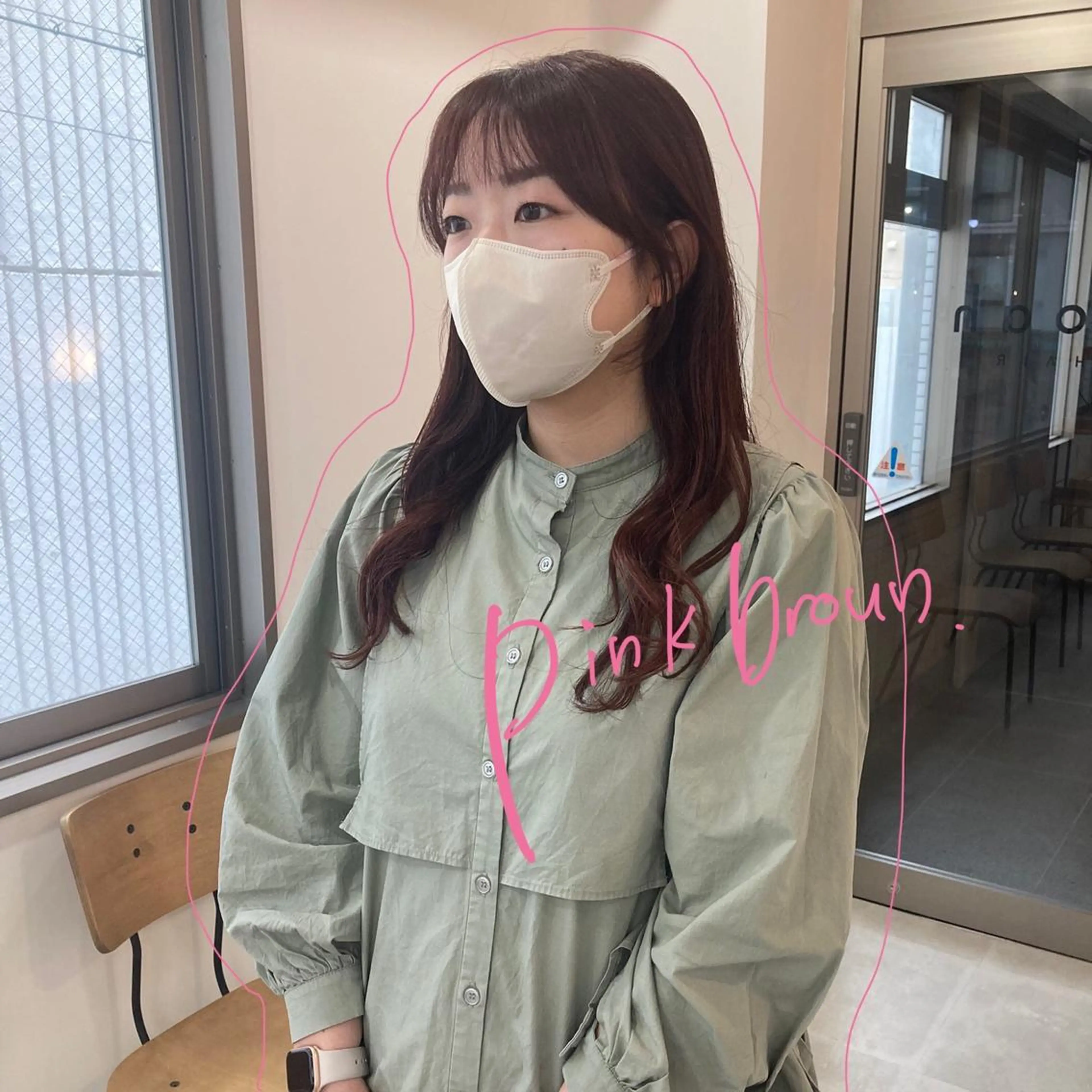 ミディアム カラー お洒落パーマ/ 艶カラー/michiのヘアスタイル