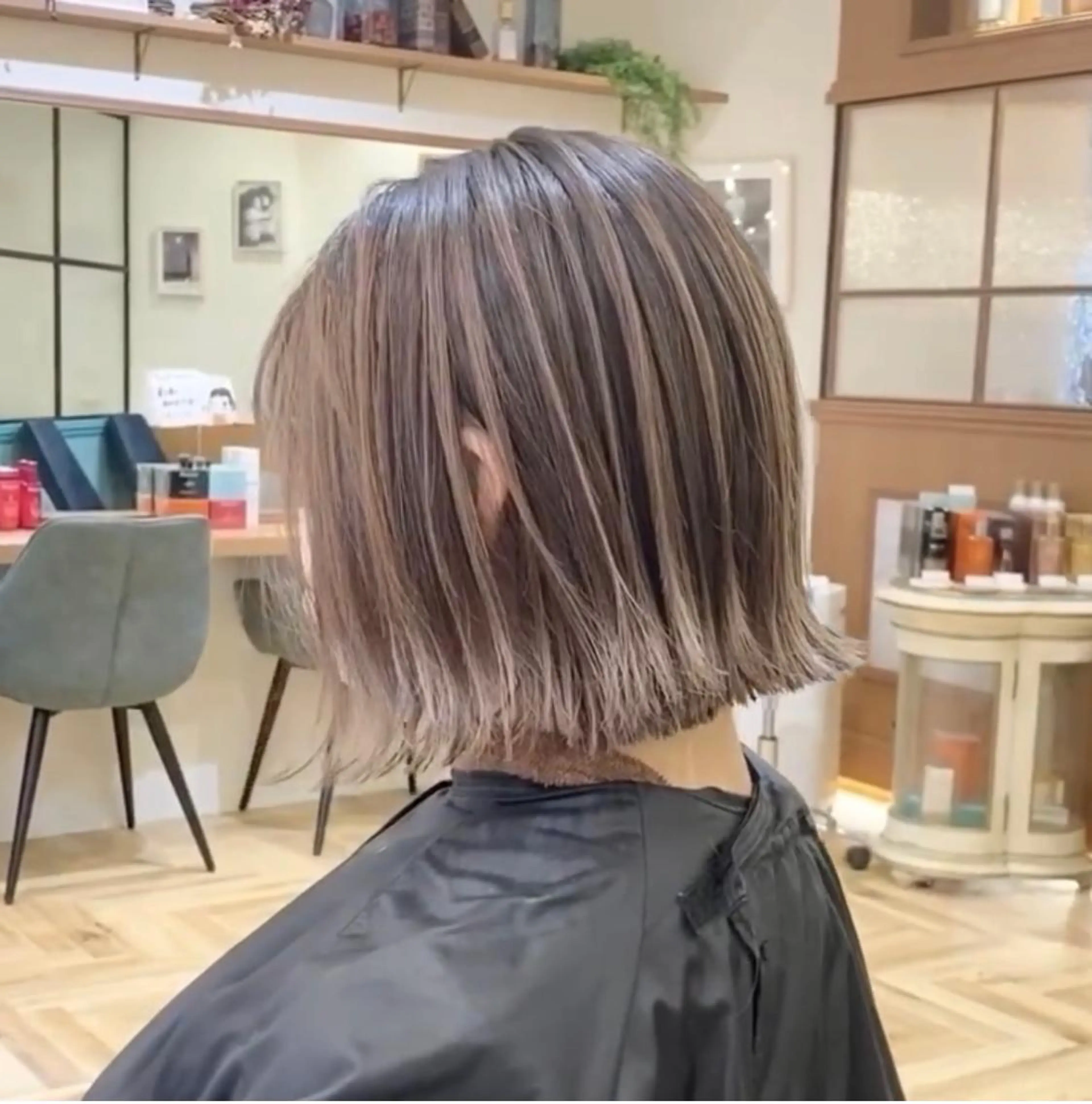 ミディアム カラー カット ヘアカラー トリートメント ヘッドスパ 🇰🇷韓国レイヤー 錦糸町【北山謙三】のヘアスタイル