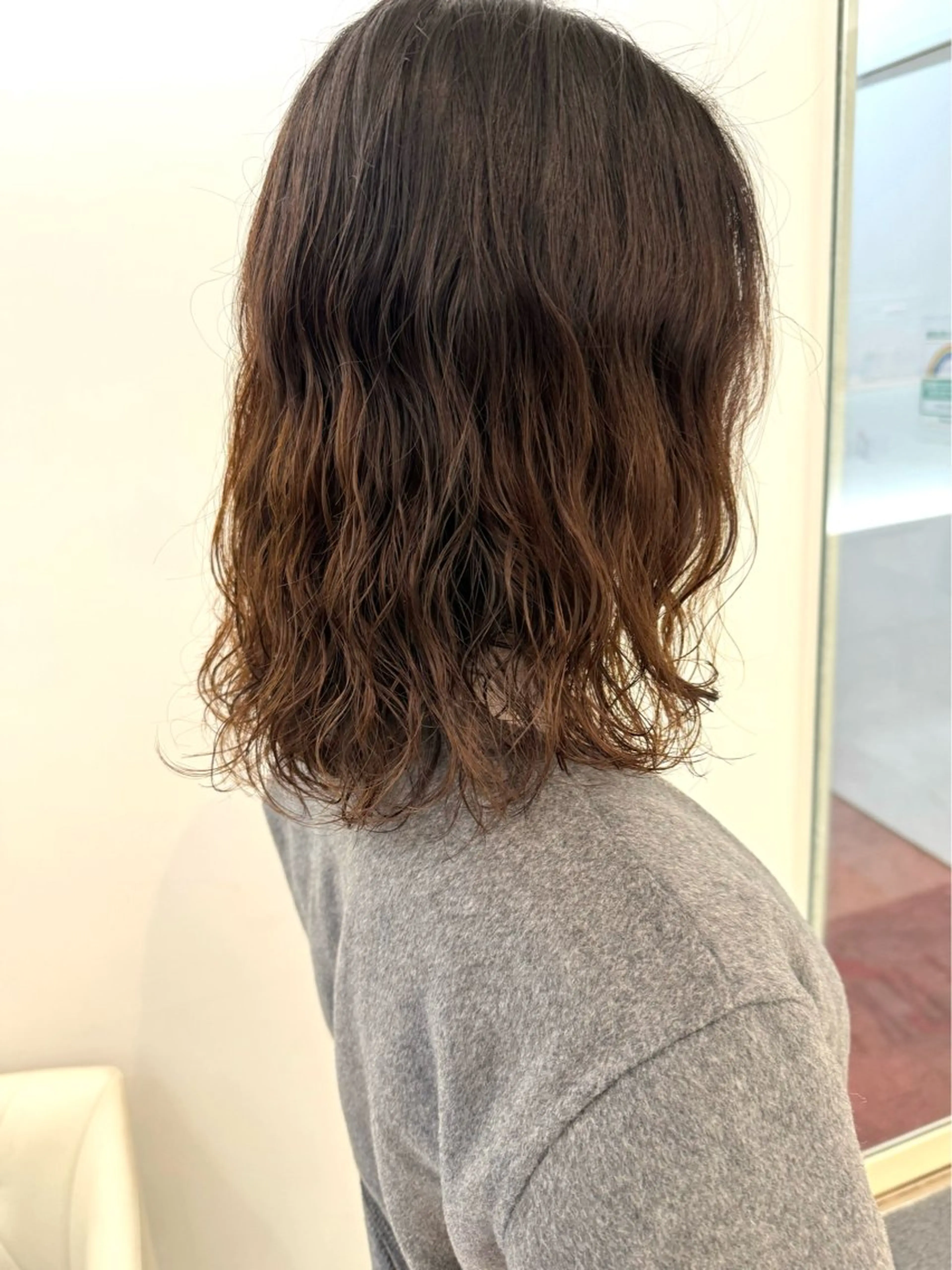 ミディアム パーマ カット パーマ トリートメント ZENKO表参道店所属・🌀ダメージレス パーマ🌀萩原　龍のヘアスタイル