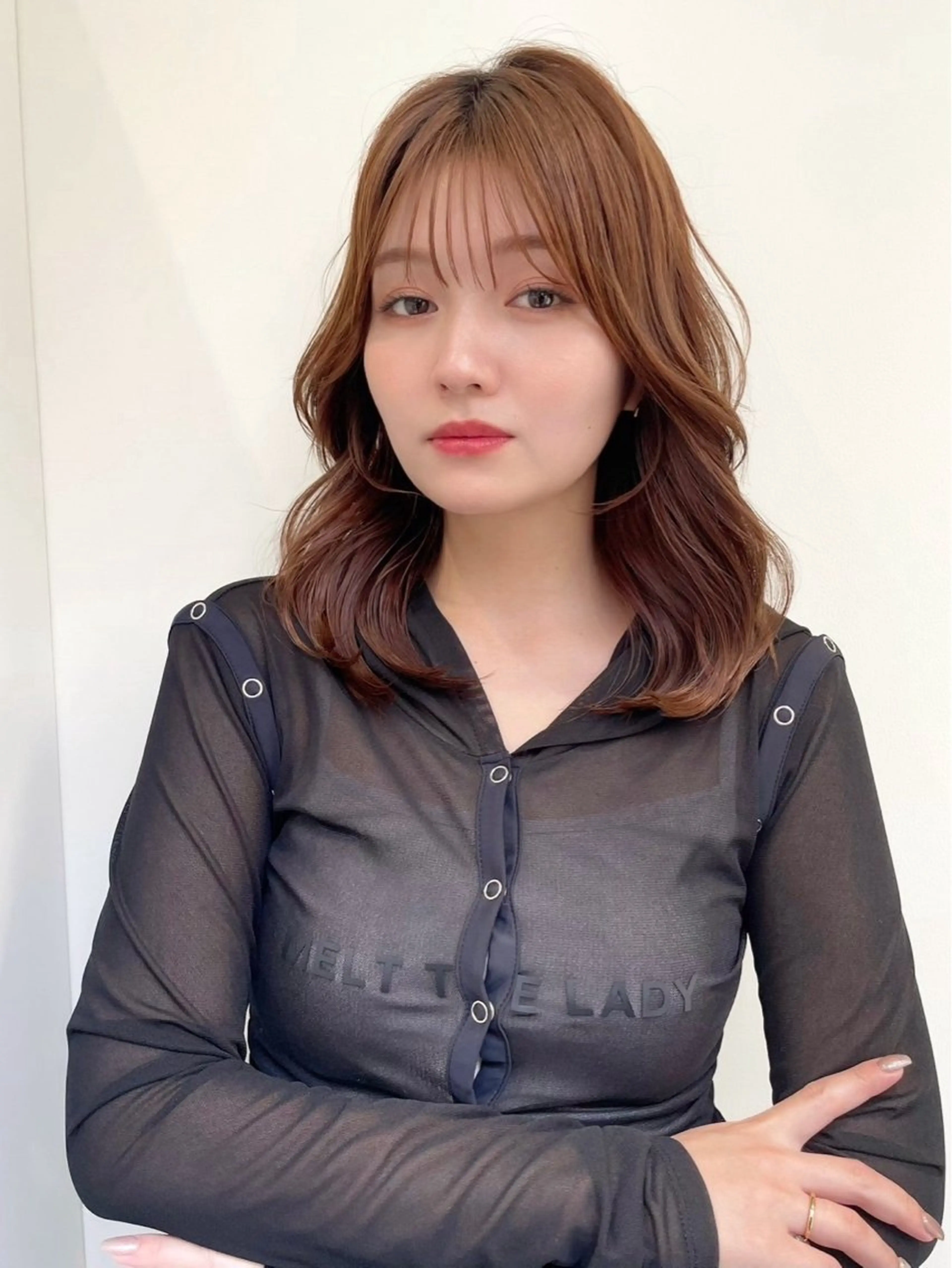 ミディアム カラー JILBLAN福岡 Senriのヘアスタイル