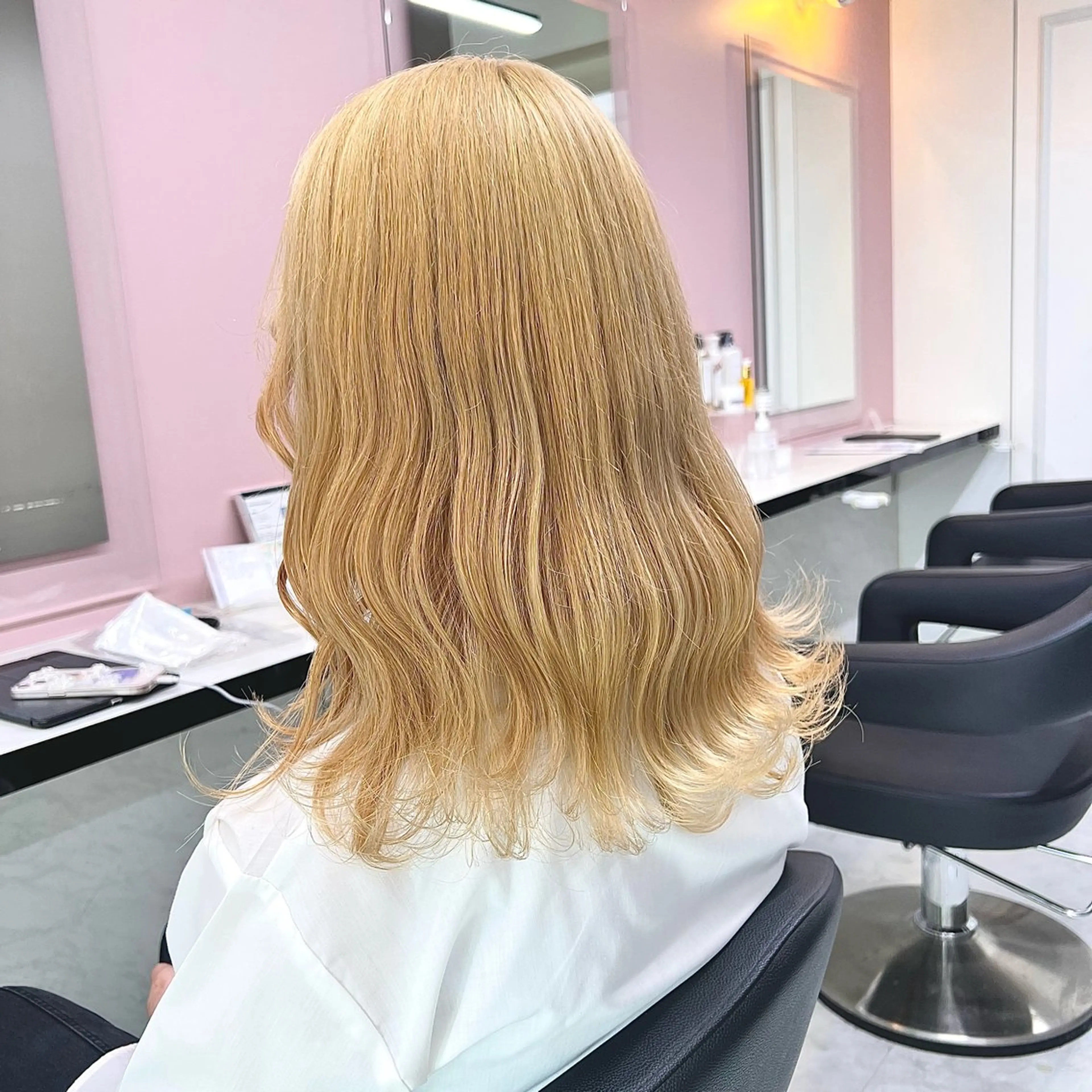 ミディアム カラー ヘアアレンジ ヘアカラー トリートメント ヘッドスパ ヘアセット 💕上野美容師☁ ブリーチ💖サワのヘアスタイル