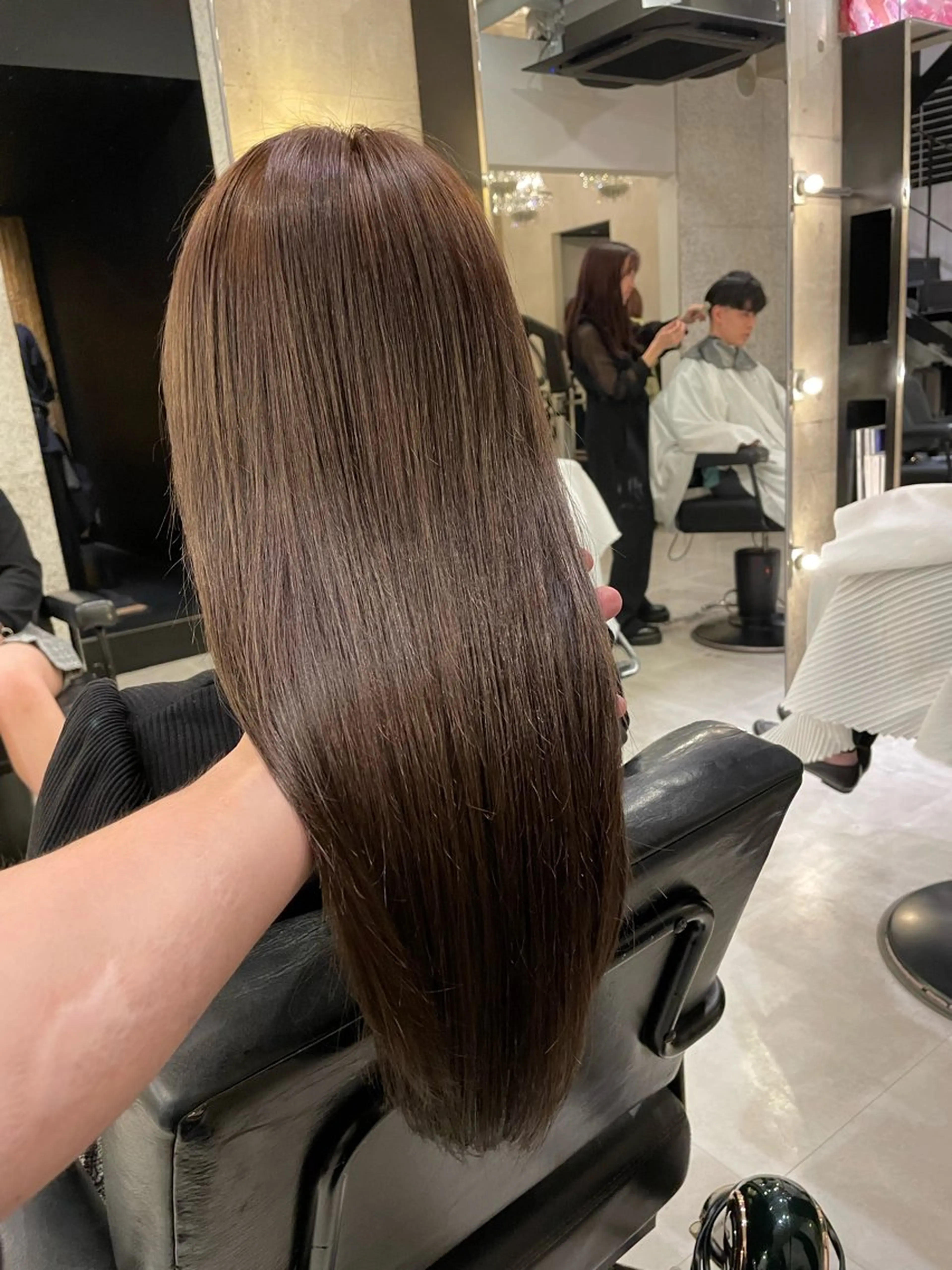セミロング 髪質改善 酸性ストレート Luxe表参道 髪質改善　奈良のヘアスタイル