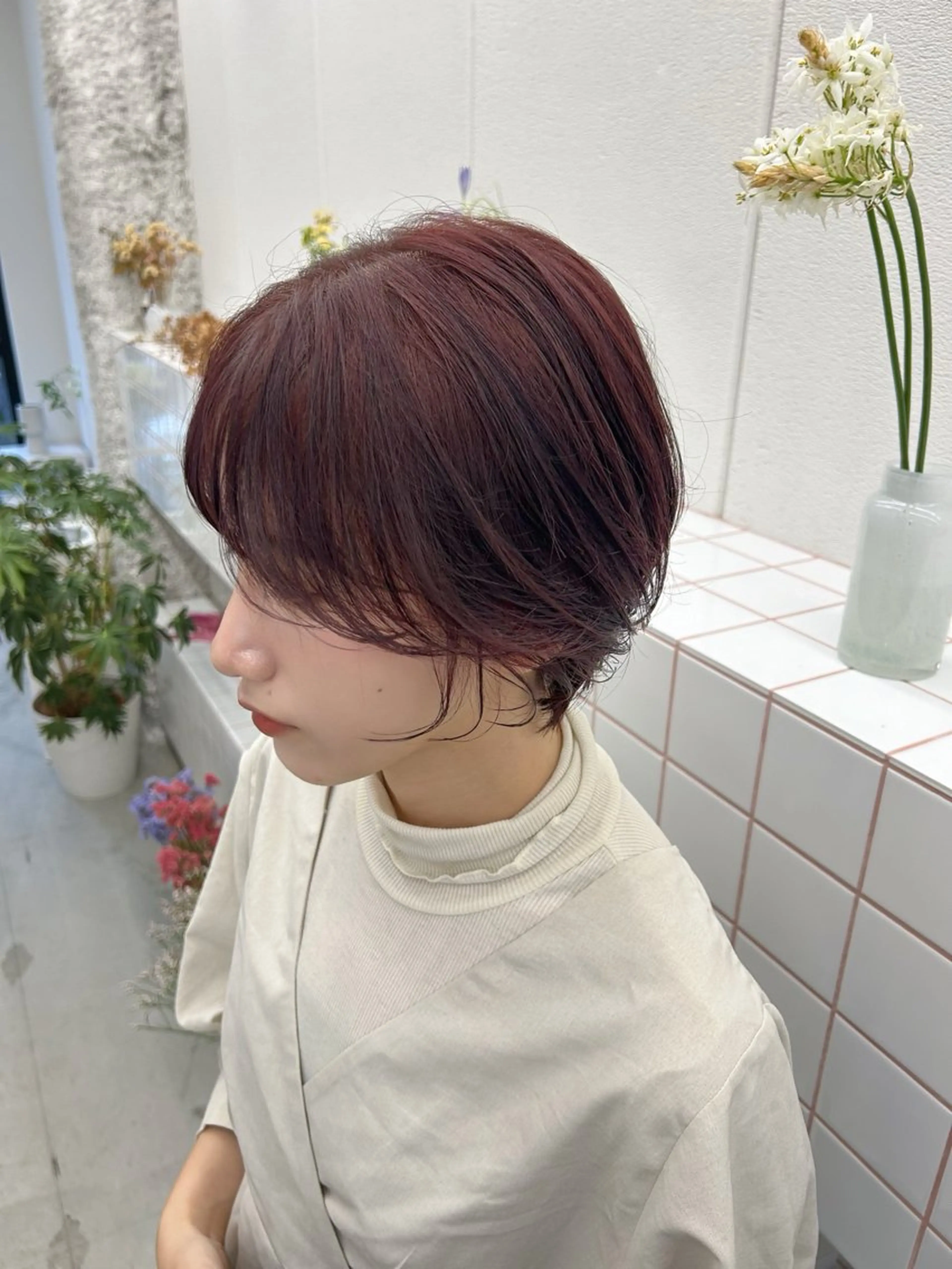 ショート ショートヘア カット ヘアカラー トリートメント 名古屋/伏見/花屋 併設/不破新のヘアスタイル