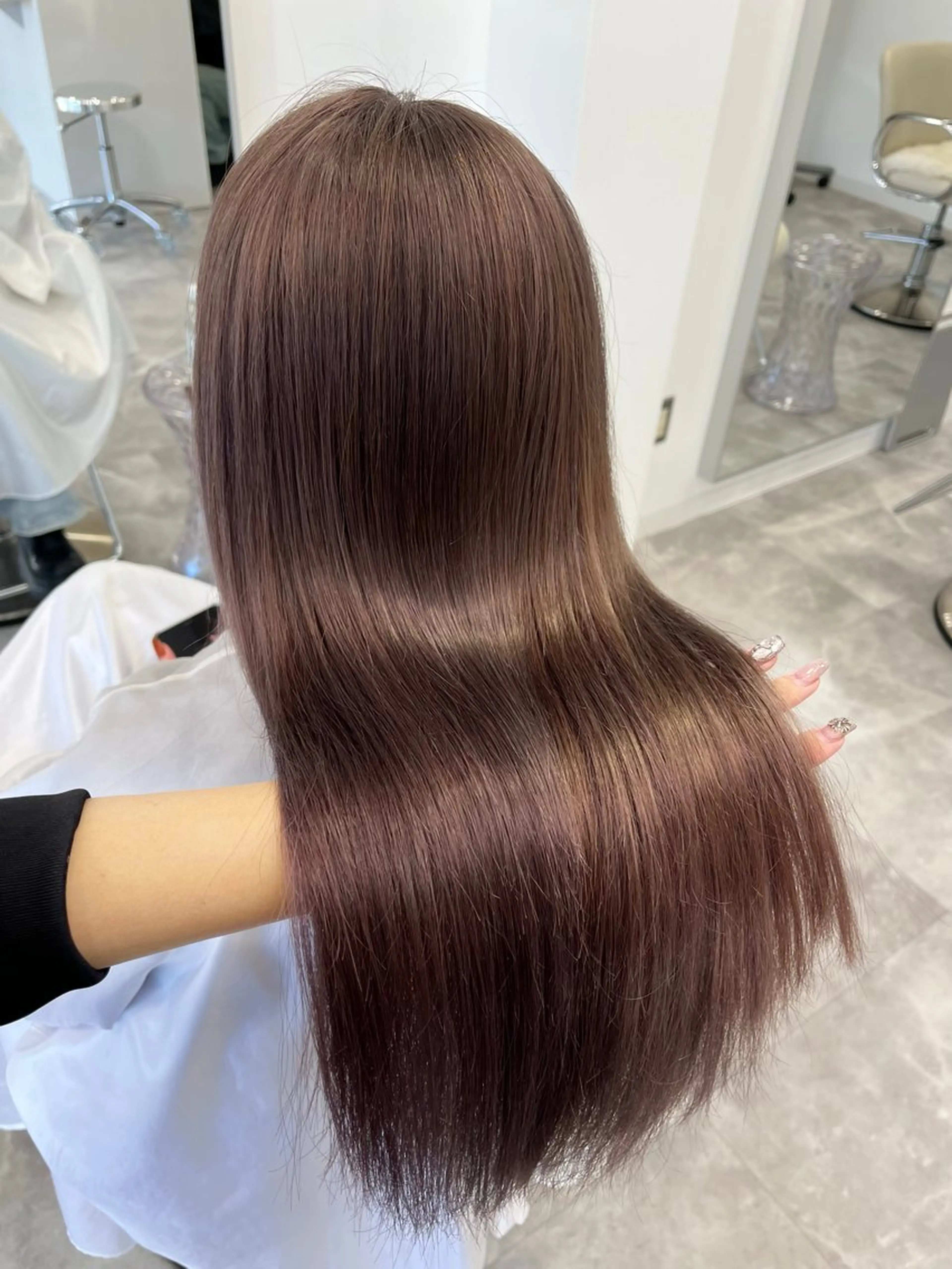 ロング カット ヘアカラー トリートメント 𝑴𝑰𝑯𝑶 ／ワンホンヘアのヘアスタイル