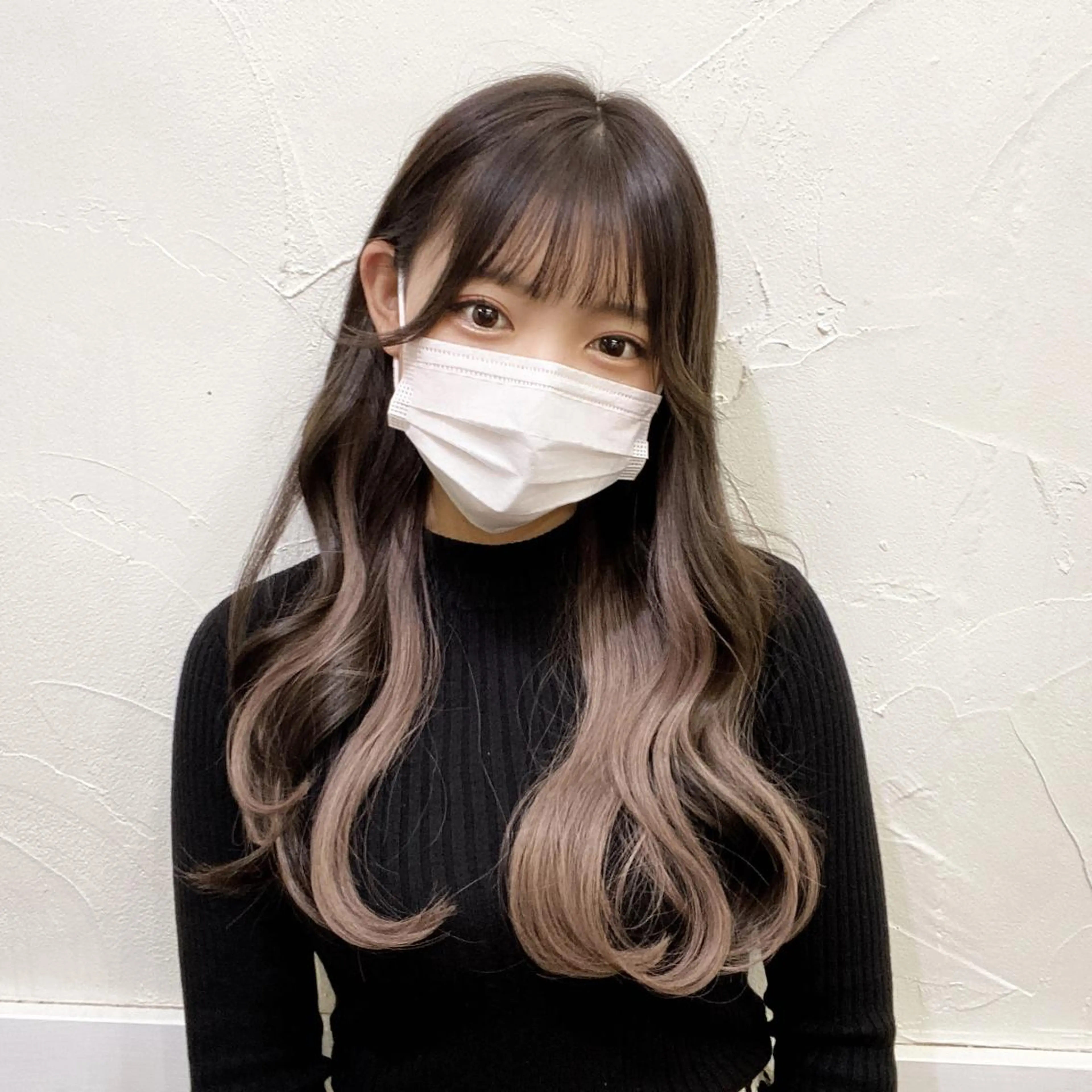 ロング カラー ブリーチ グレージュ ハイトーンカラー ブリーチなしカラー エクステ カット ヘアカラー FERNA池袋所属・マンツーマン施術✂︎ 金田尚久🎨のヘアスタイル