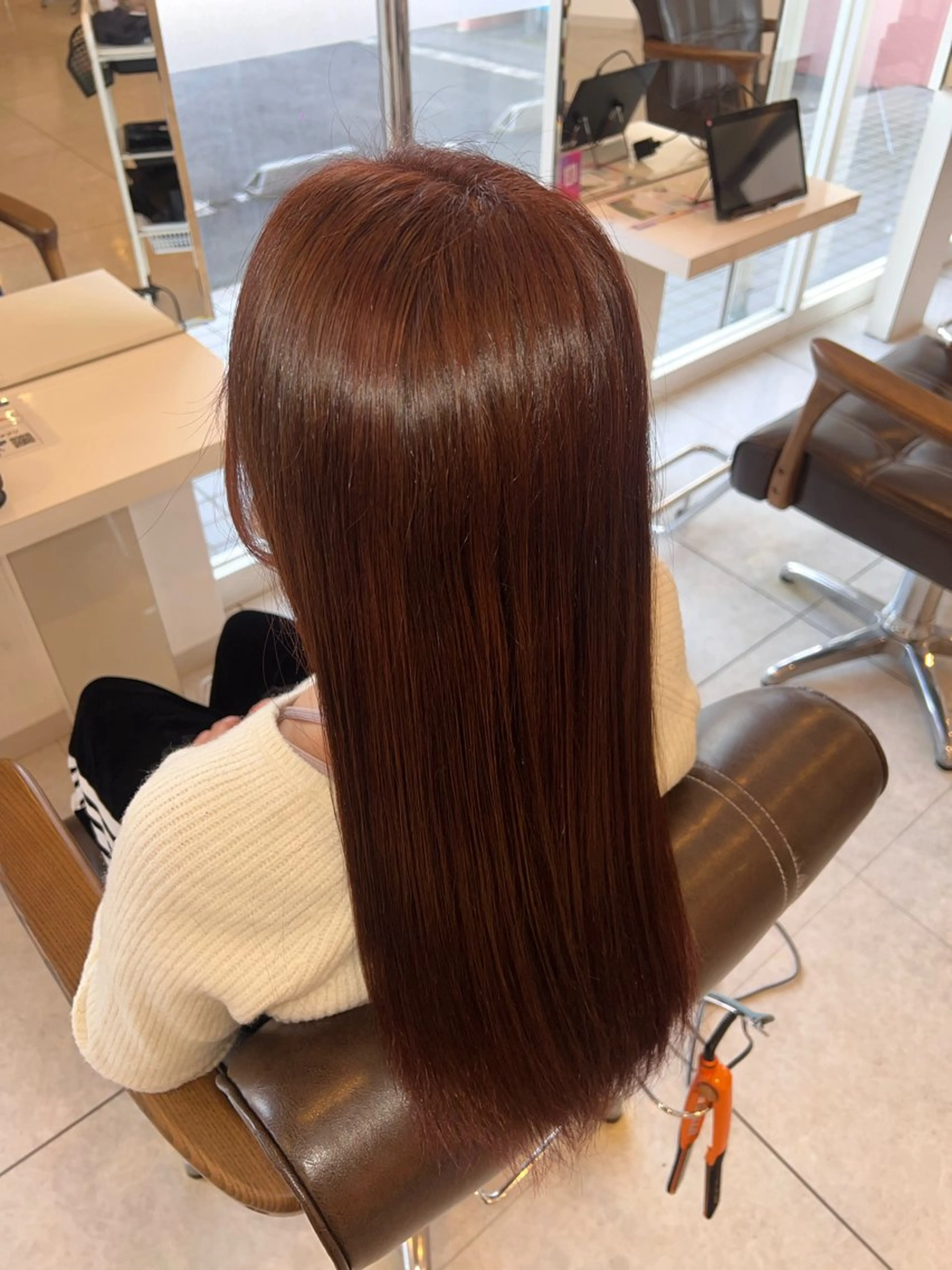 ロング カラー ブラウンカラー ピンクカラー ピンクブラウン sunquestみずほ台所属・韓国風ハイトーン ハヤタ💎のヘアスタイル
