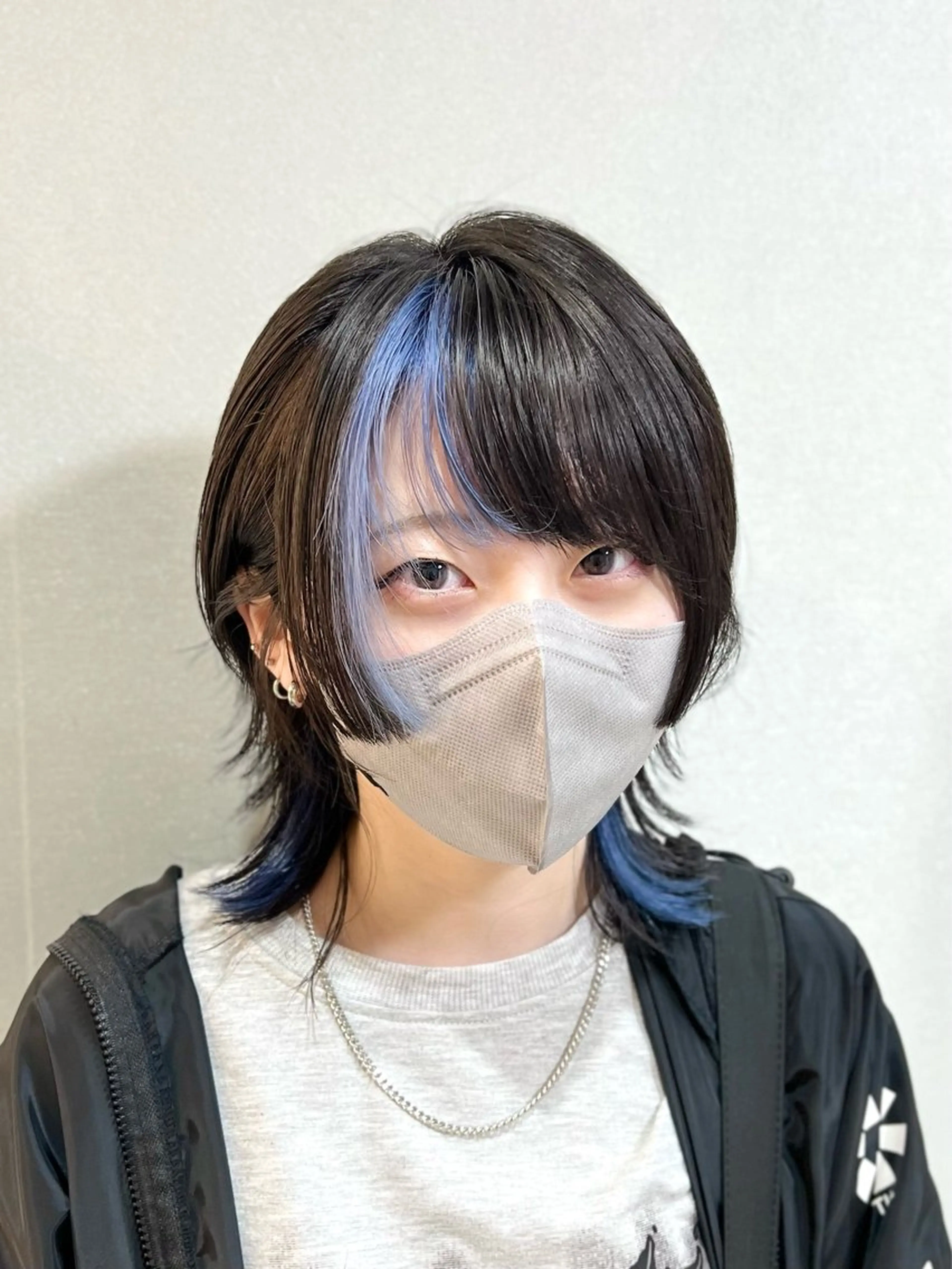 ミディアム ヘアカラー レイヤー・ウルフ🐺 小顔レイヤー松山直史のヘアスタイル