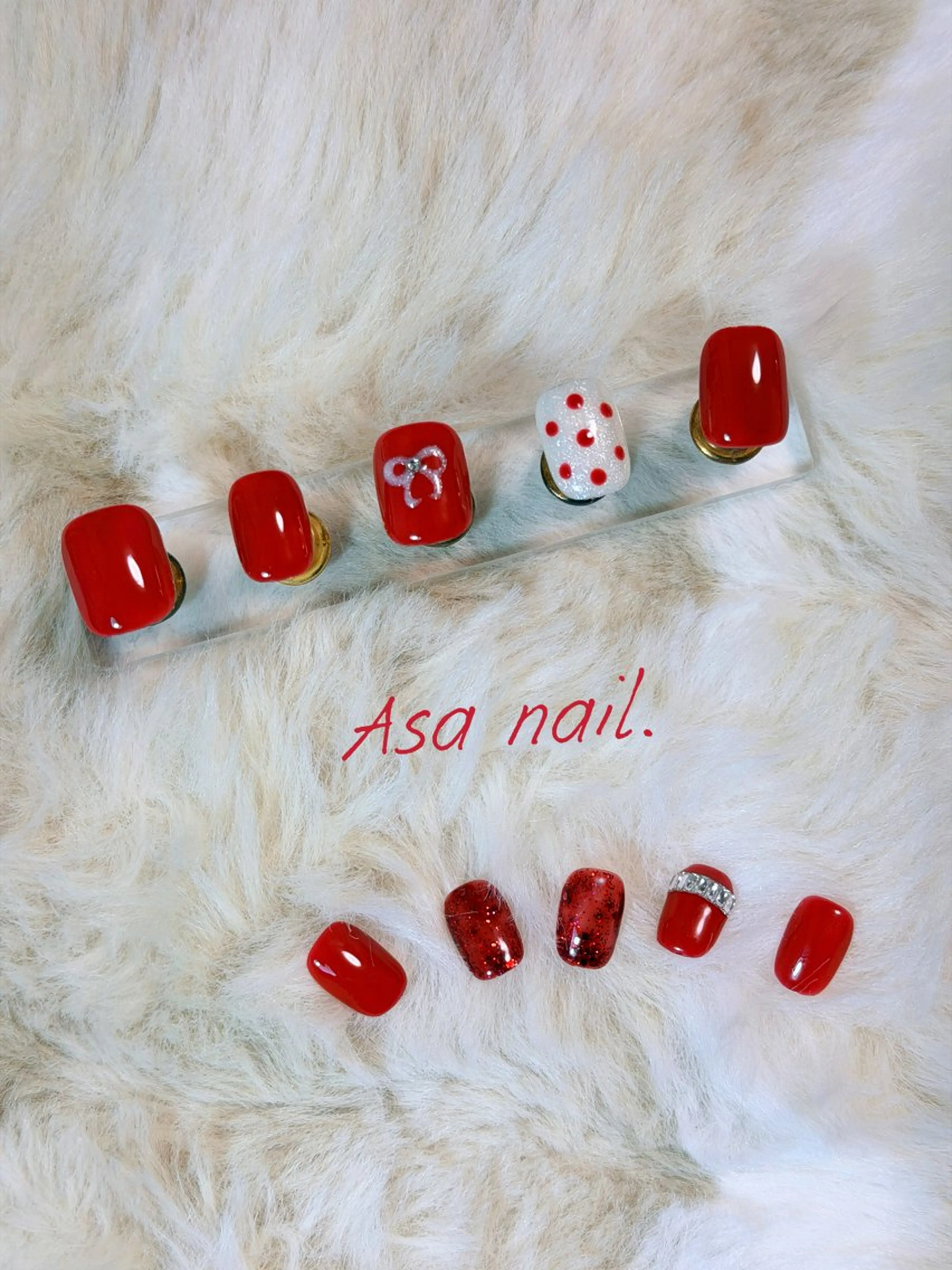 ネイル 冬ネイル クリスマス Asa Nail 亀戸 平井のネイルデザイン